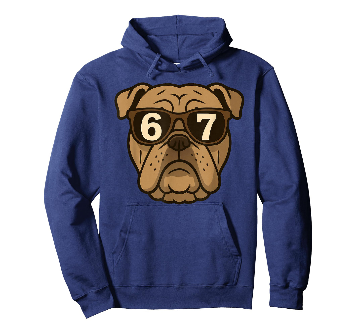 Funny English Bulldog Dog Sunglasses 67 Six Seven Meme T-Shirt