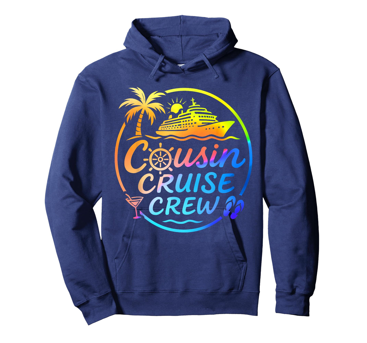 Cousin Cruise Crew Tropical Summer Vacation Matching Family T-Shirt