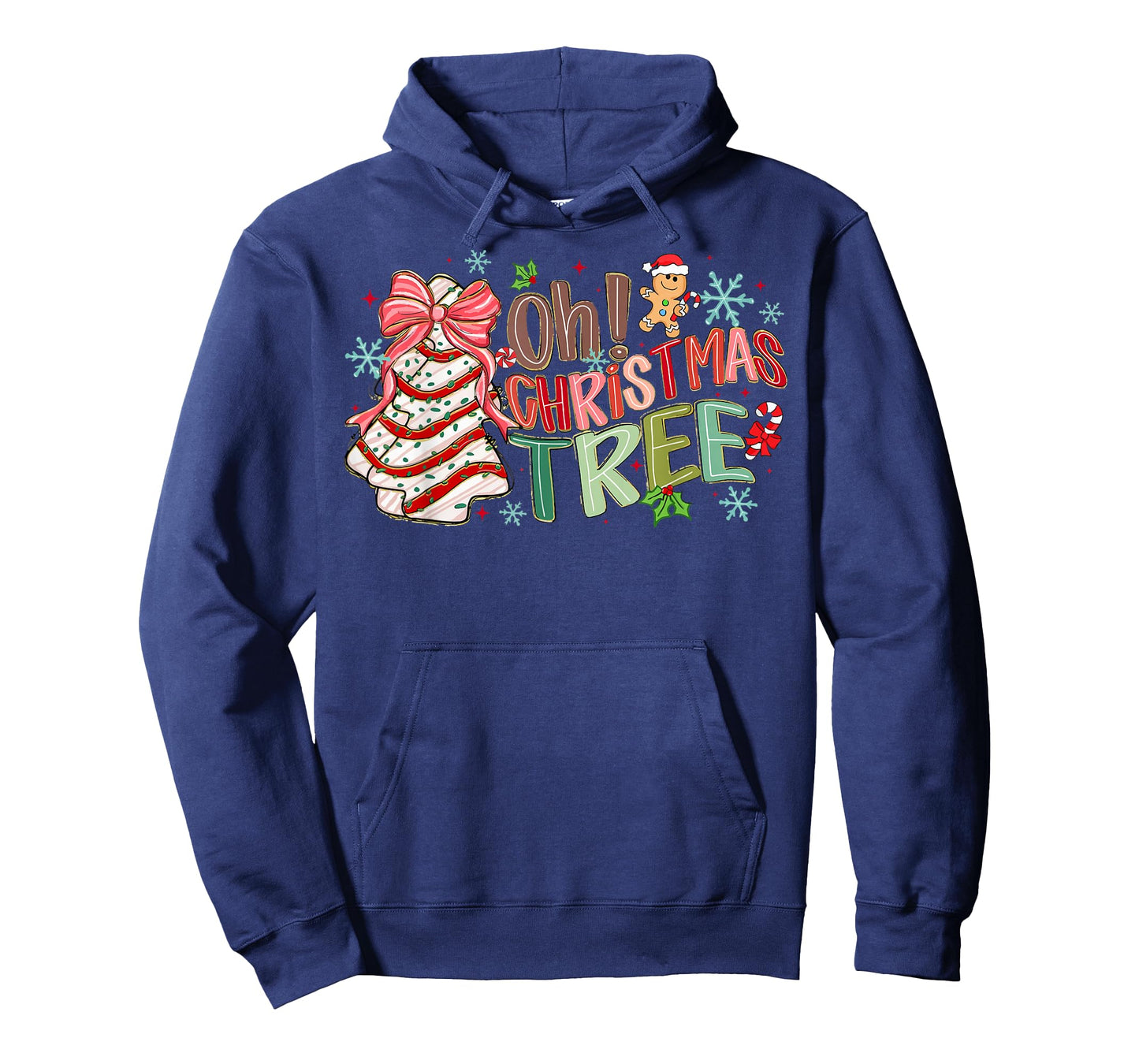 Oh Christmas Tree Cakes Debbie Becky Jen Cake Lovers Xmas T-Shirt