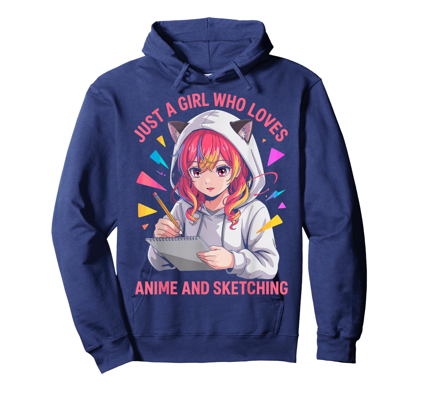 Just a Girl who Really Loves Anime & Sketching Drawing Lover T-Shirt