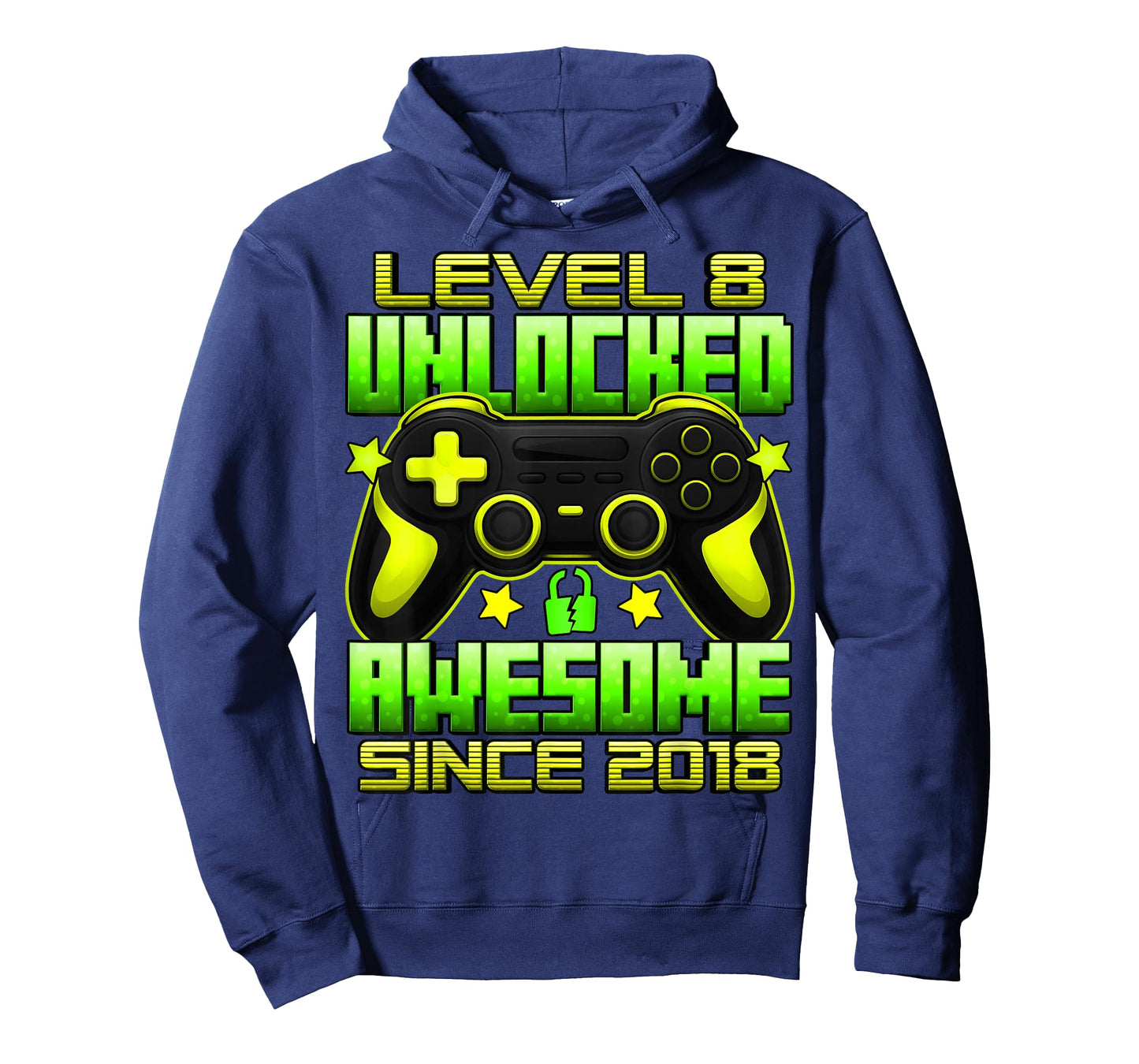 Level 8 Unlocked 8 Year Old Gifts for Boys 8th Birthday Boy T-Shirt