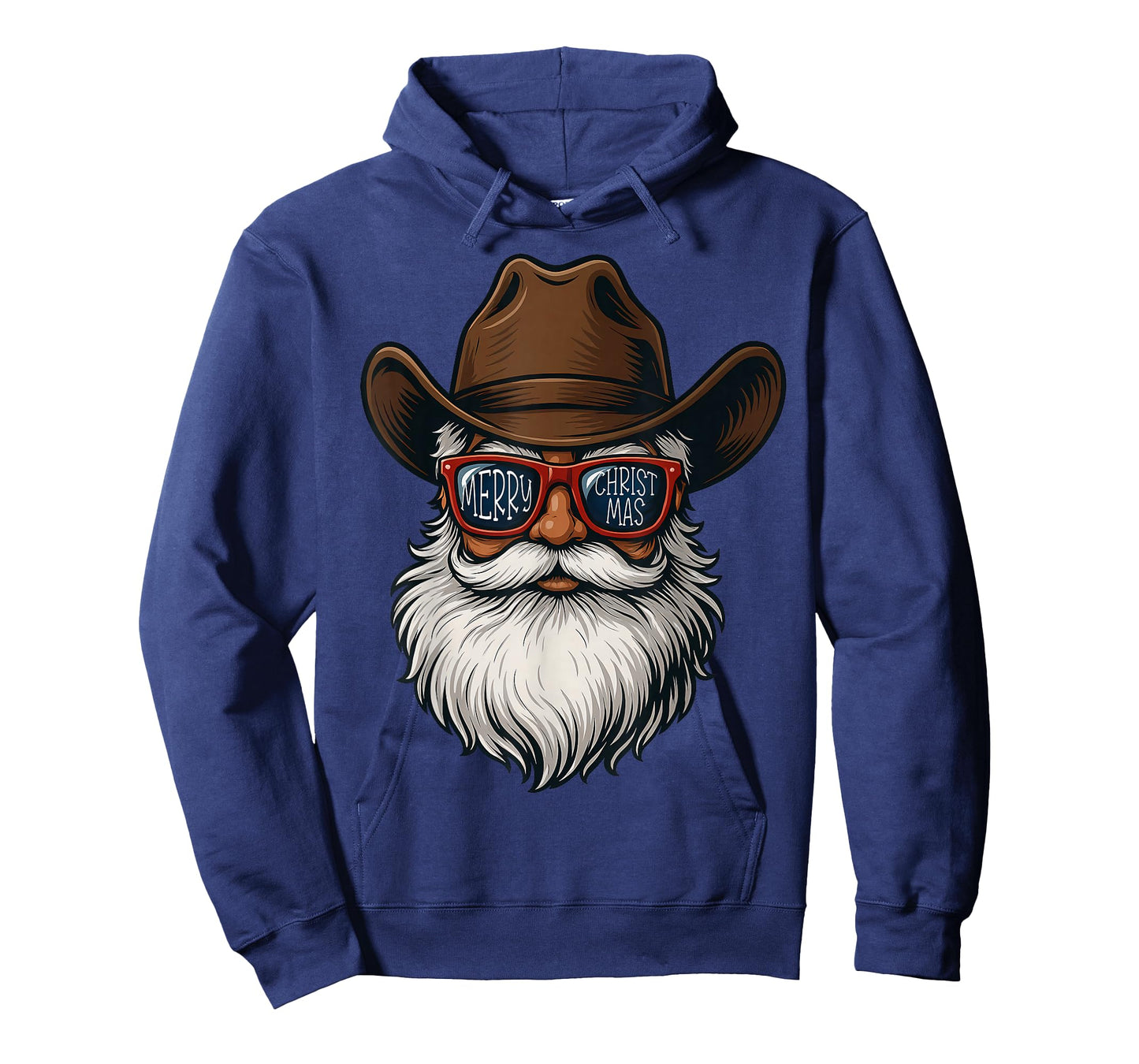 Merry Christmas Santa Cowboy Xmas Country Men Women Kid T-Shirt
