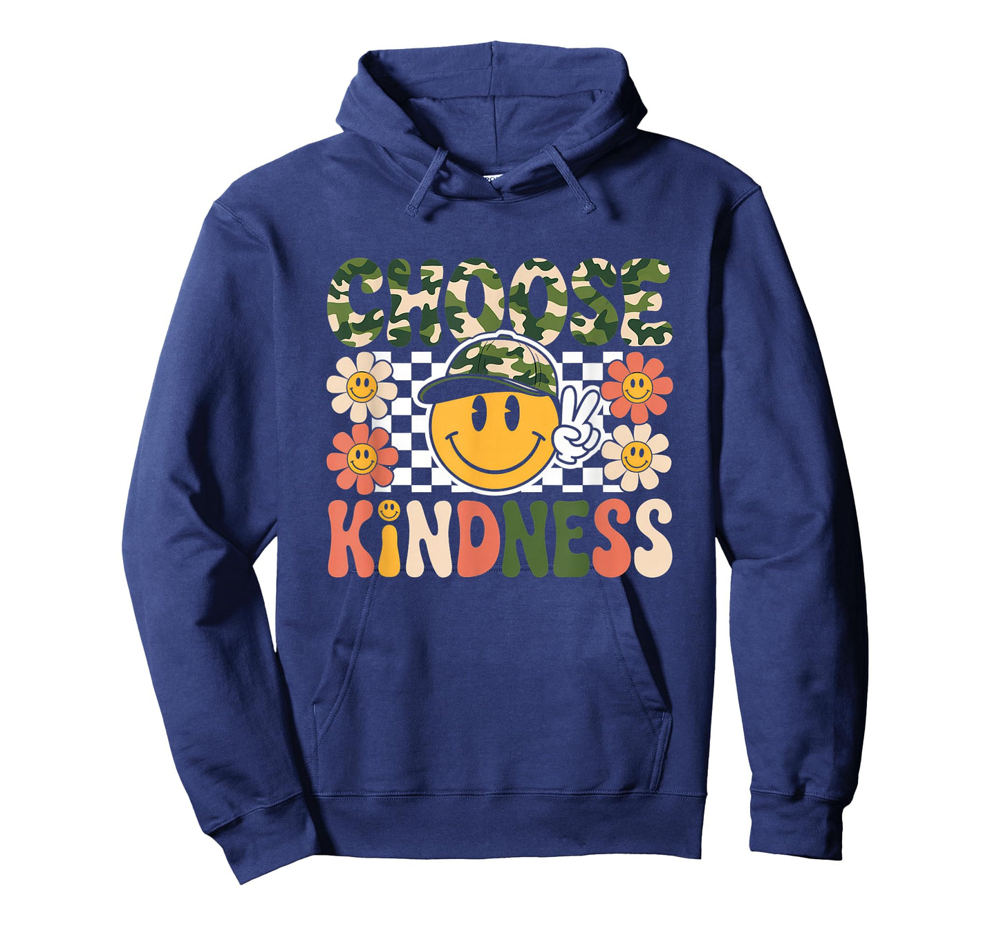 Choose Kindness Tshirt Retro Camo Camouflage Kind Kids Boys T-Shirt