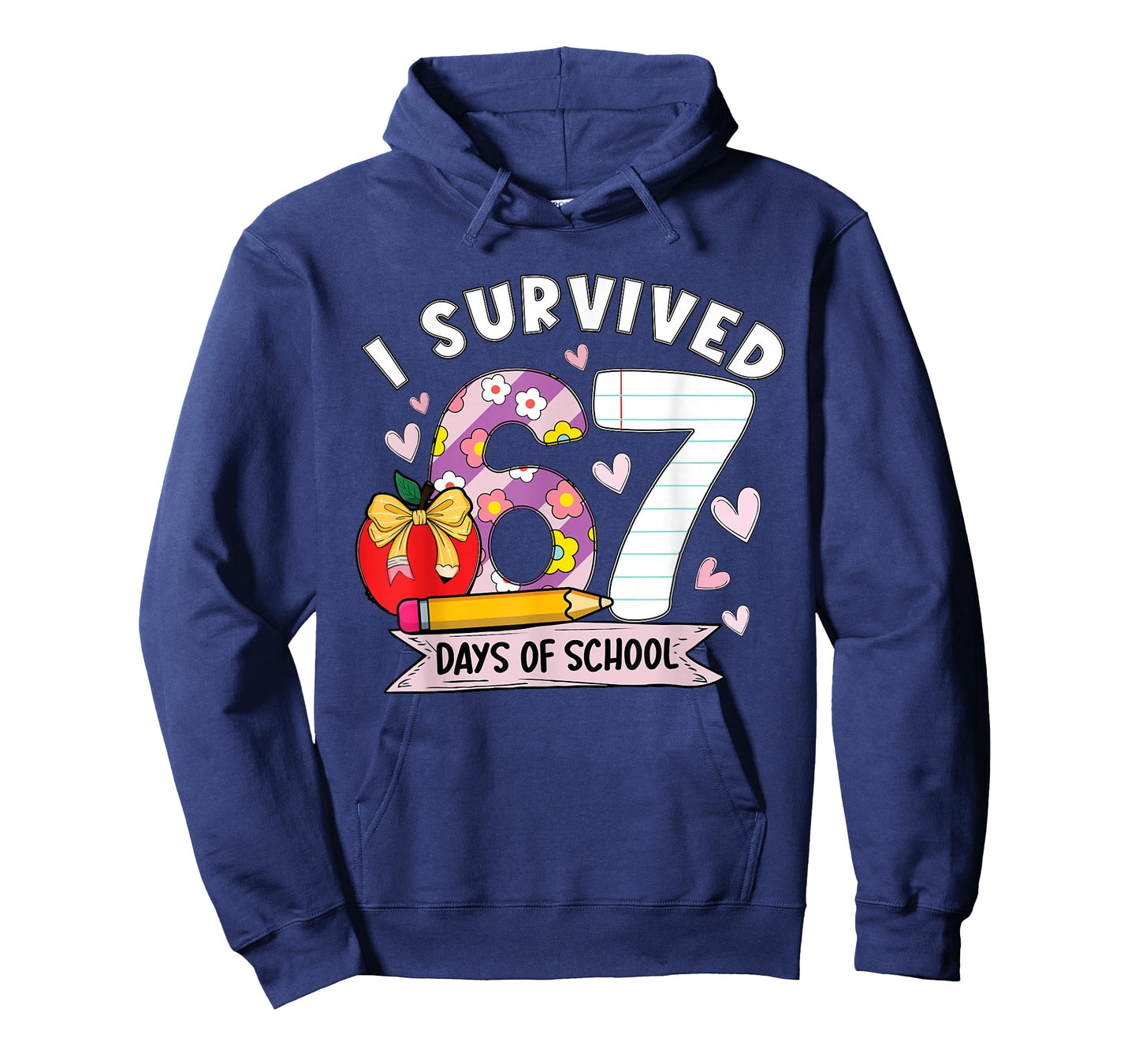 I Survived 67 Days of School Funny Leopard Student Style T-Shirt