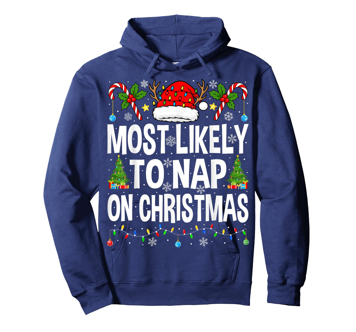 Most Likely to Nap On Christmas Family Matching Christmas T-Shirt