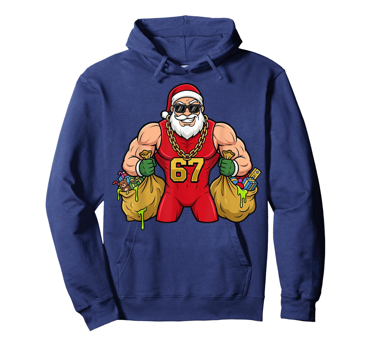 Buff Santa 67 Drip Funny Christmas Meme T-Shirt