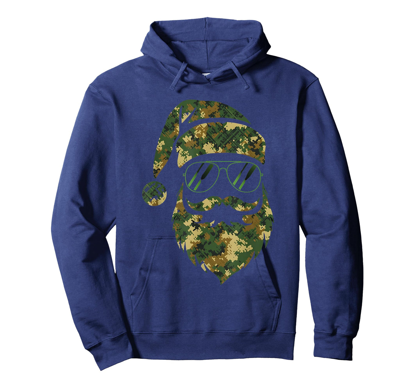 Vintage Santa Face Camouflage Christmas Xmas Camo Men Boys T-Shirt
