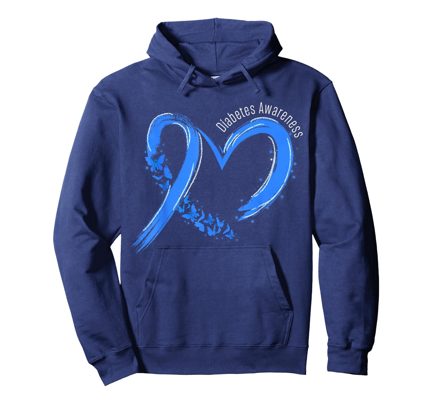 Heart Type 1 Diabetes Awareness T1D Ribbon Blue Support T-Shirt