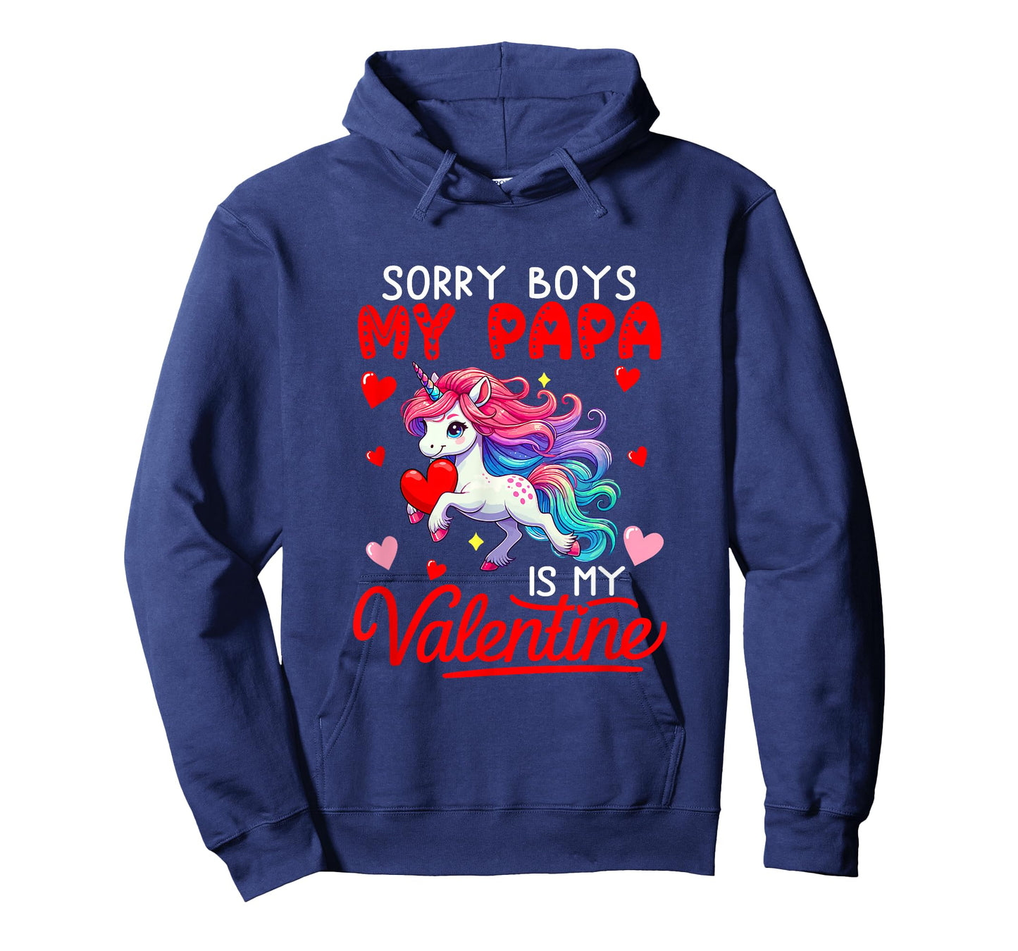 Sorry Papa is My Valentine Funny Joke Boys Cute Unicorn T-Shirt