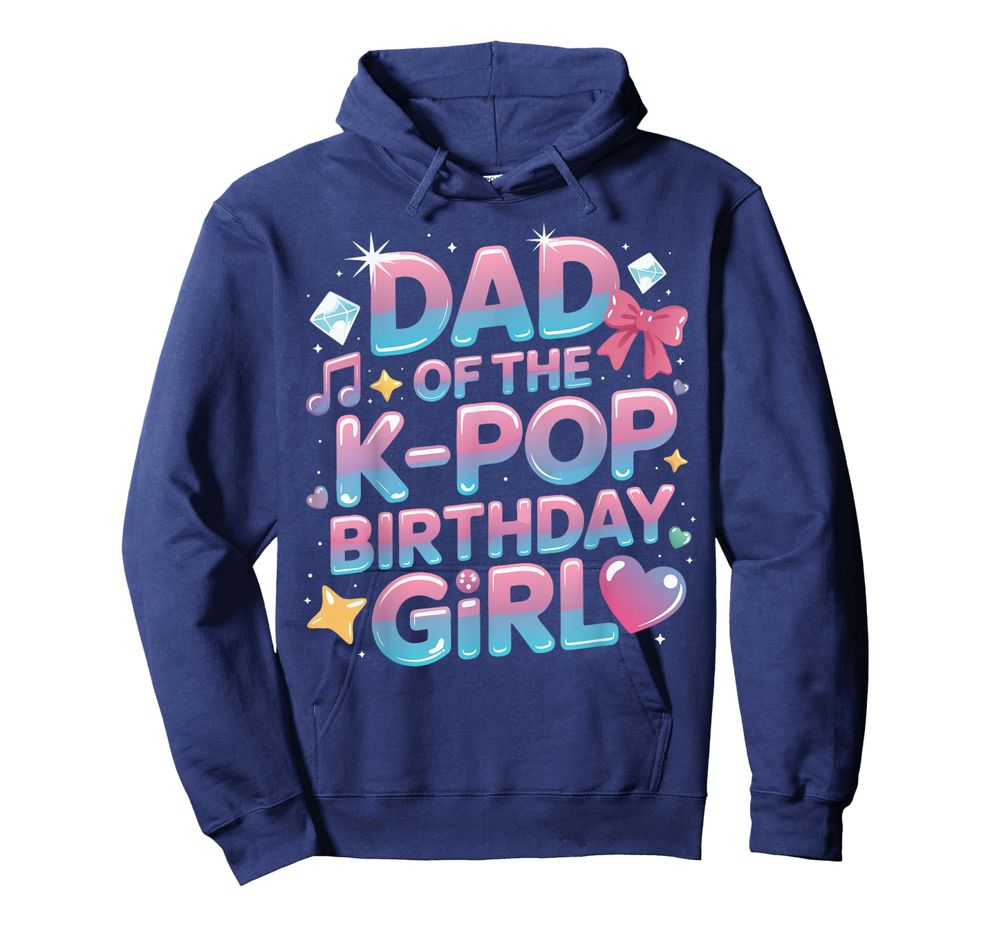 Dad of The K-Pop Birthday Girls Korean Music k pop Birthday T-Shirt
