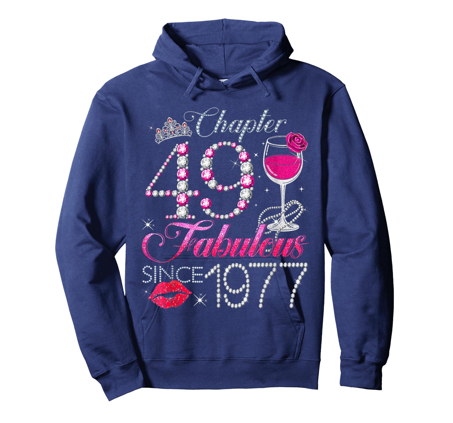 Chapter 49 Fabulous Since 1977 49th Birthday Queen Diamond T-Shirt