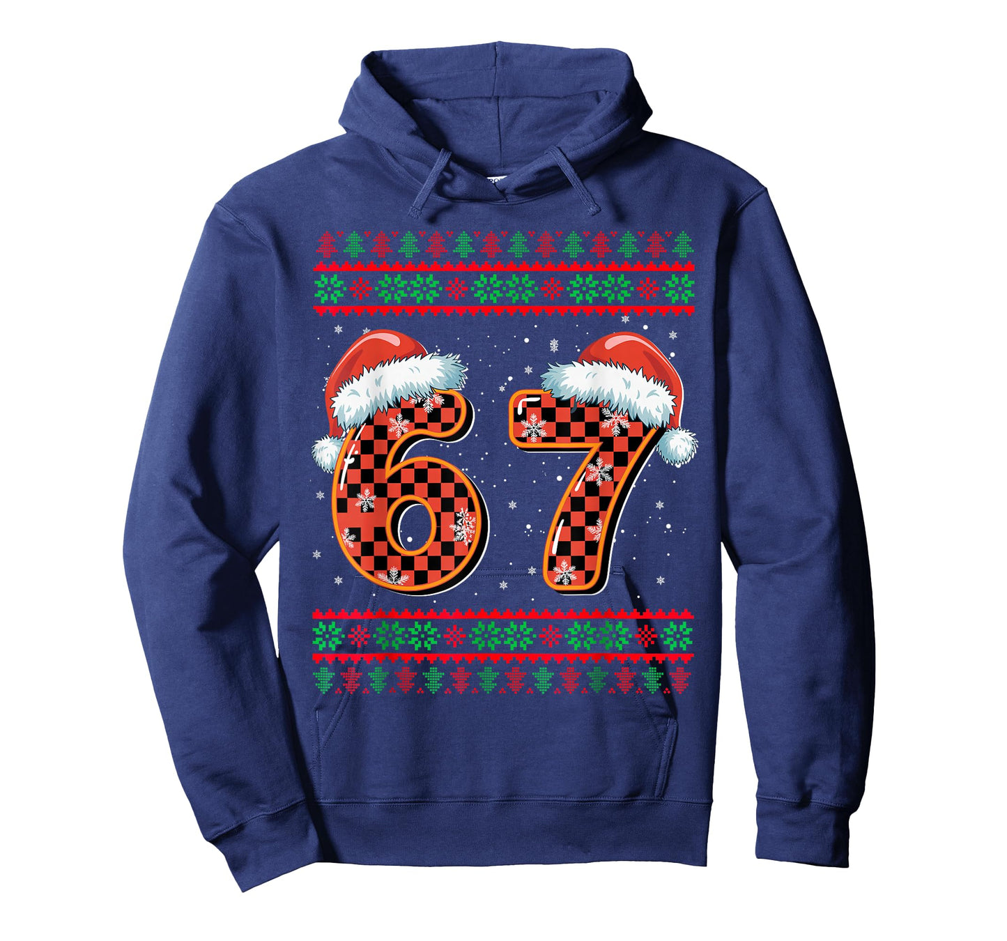 Funny 67 Six Seven Meme Brainrot Cringe Christmas Pajamas T-Shirt