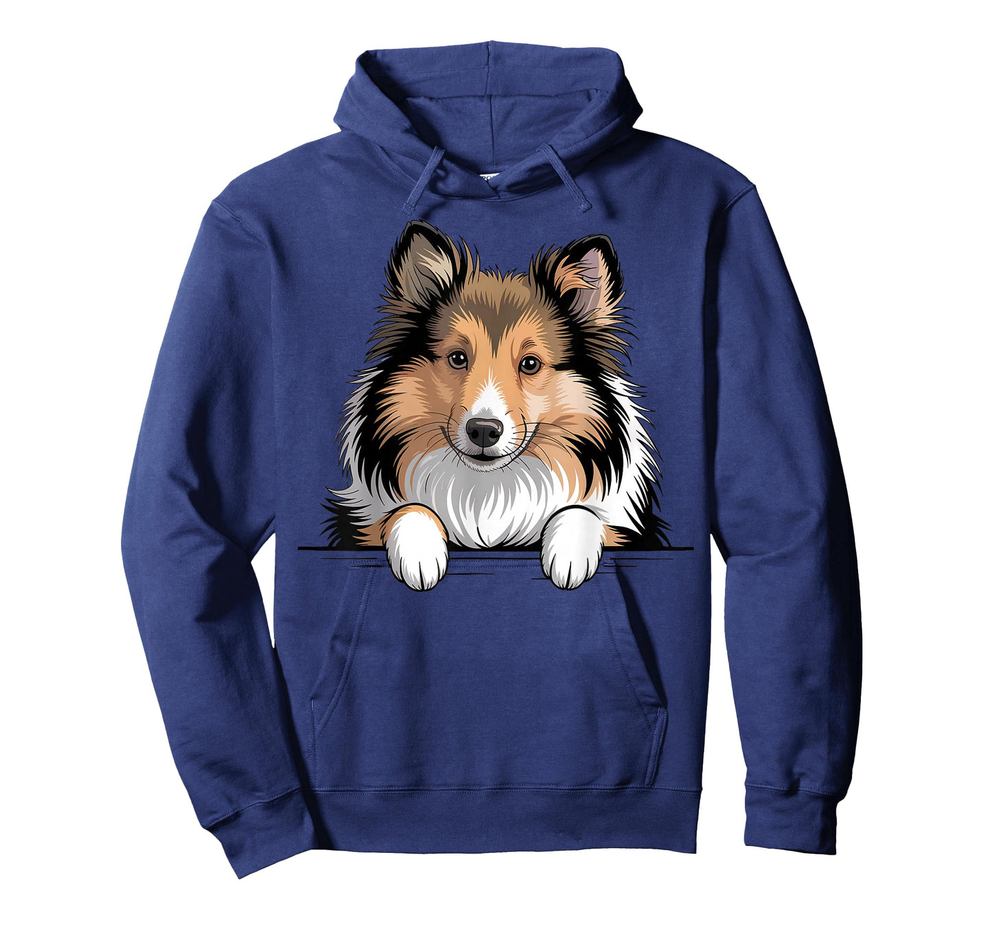 Sheltie Funny Peeking Shetland Sheepdog Puppy Dog Lover T-Shirt