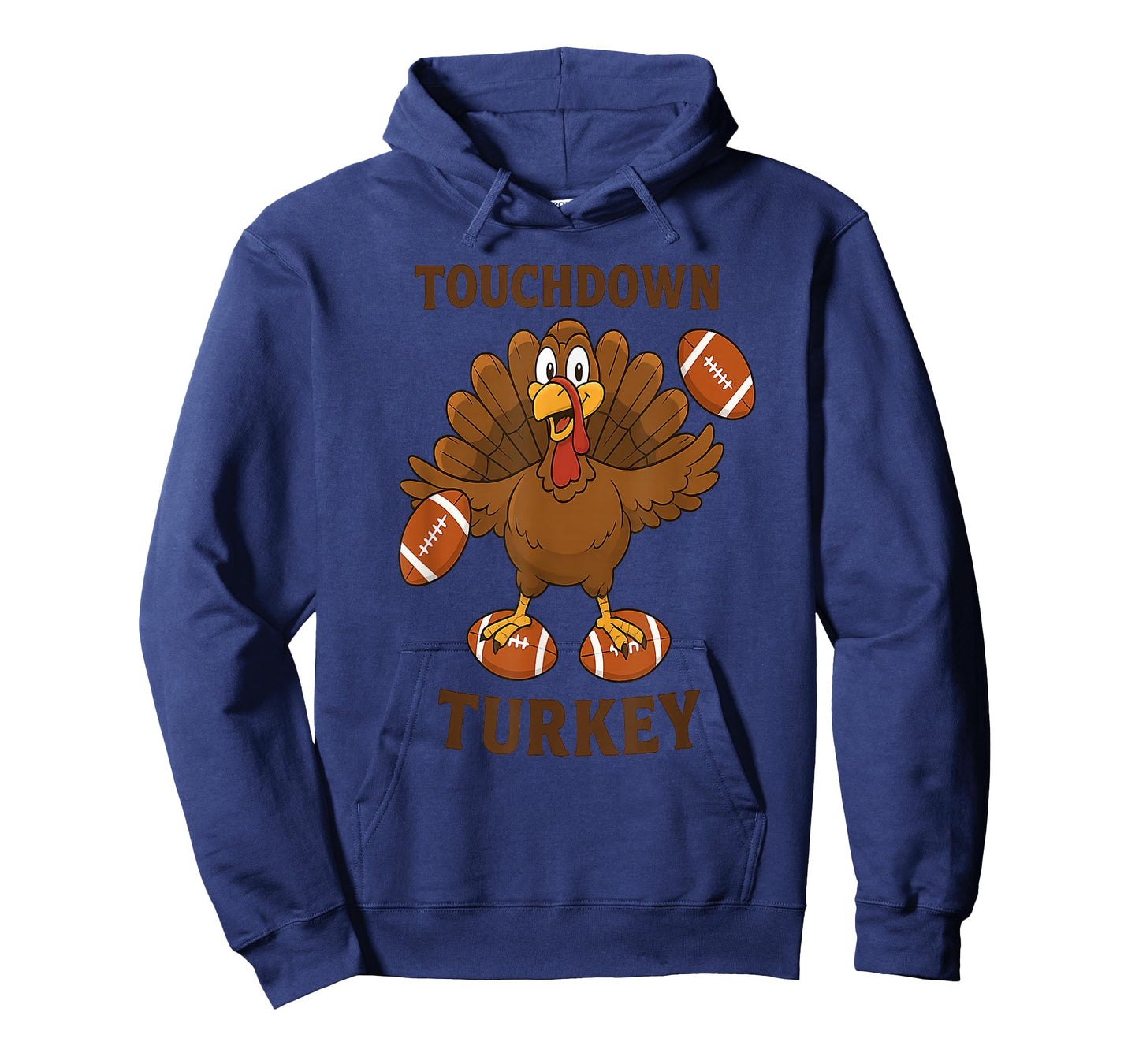 Funny Thanksgiving Football Touchdown Turkey T-Shirt