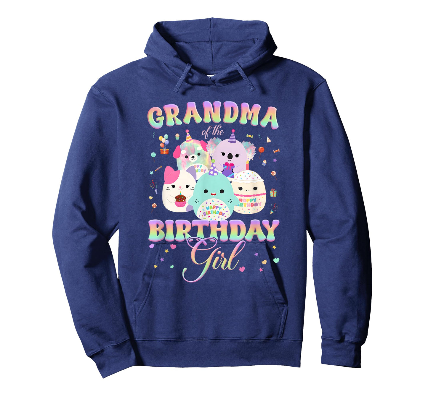 Birthday Family Squish Squad Grandma of The Birthday Girl T-Shirt
