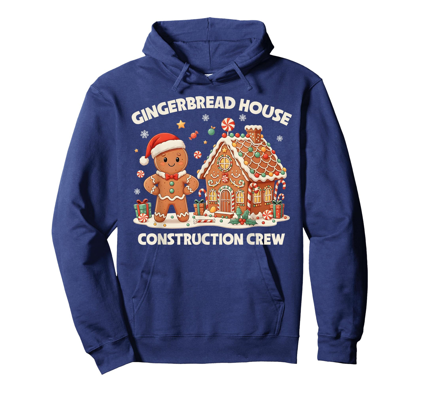Gingerbread House Construction Crew Kids Men Women Matching T-Shirt