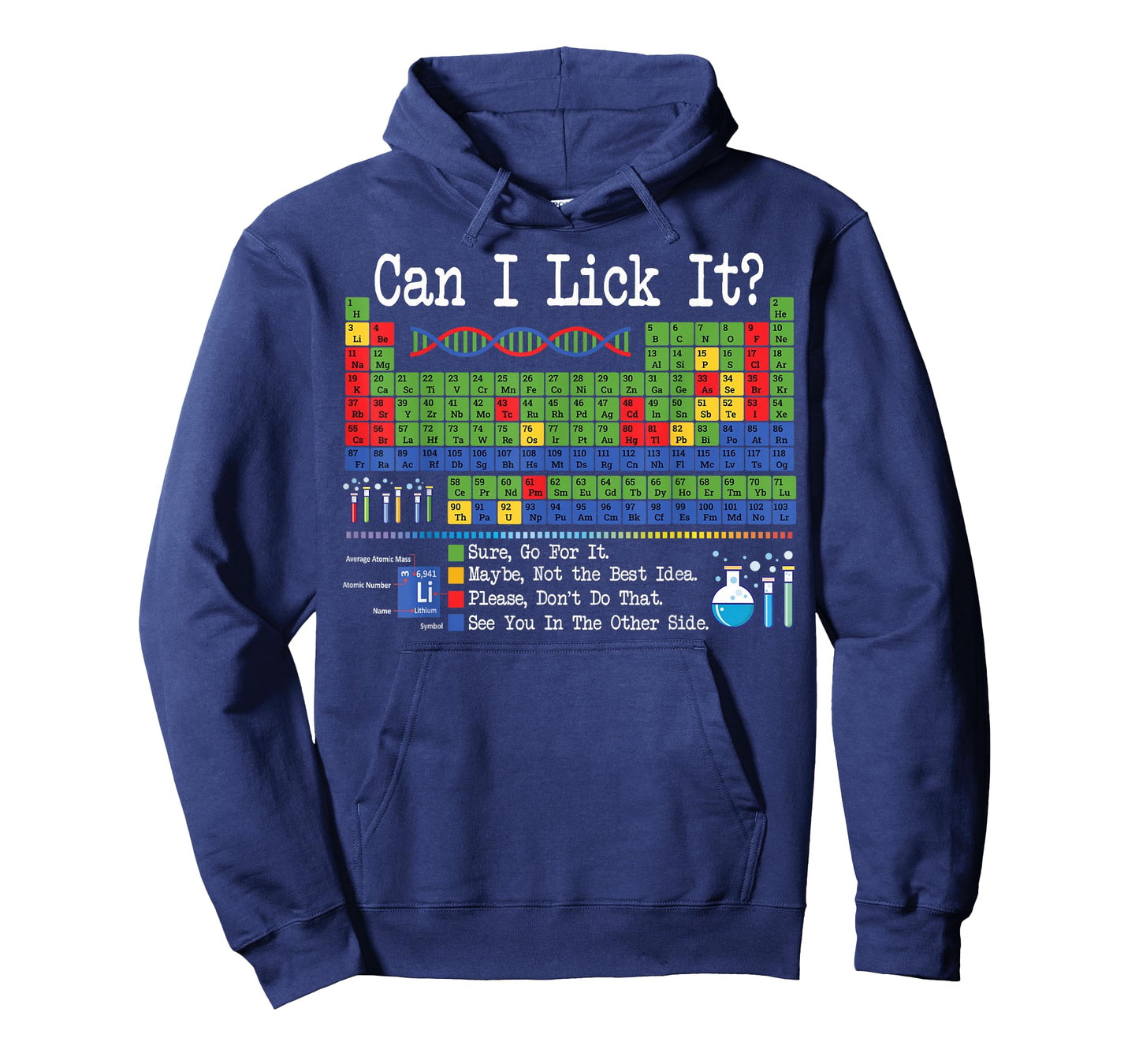 Can I Lick It Periodic Table Funny Science Teachers Students T-Shirt