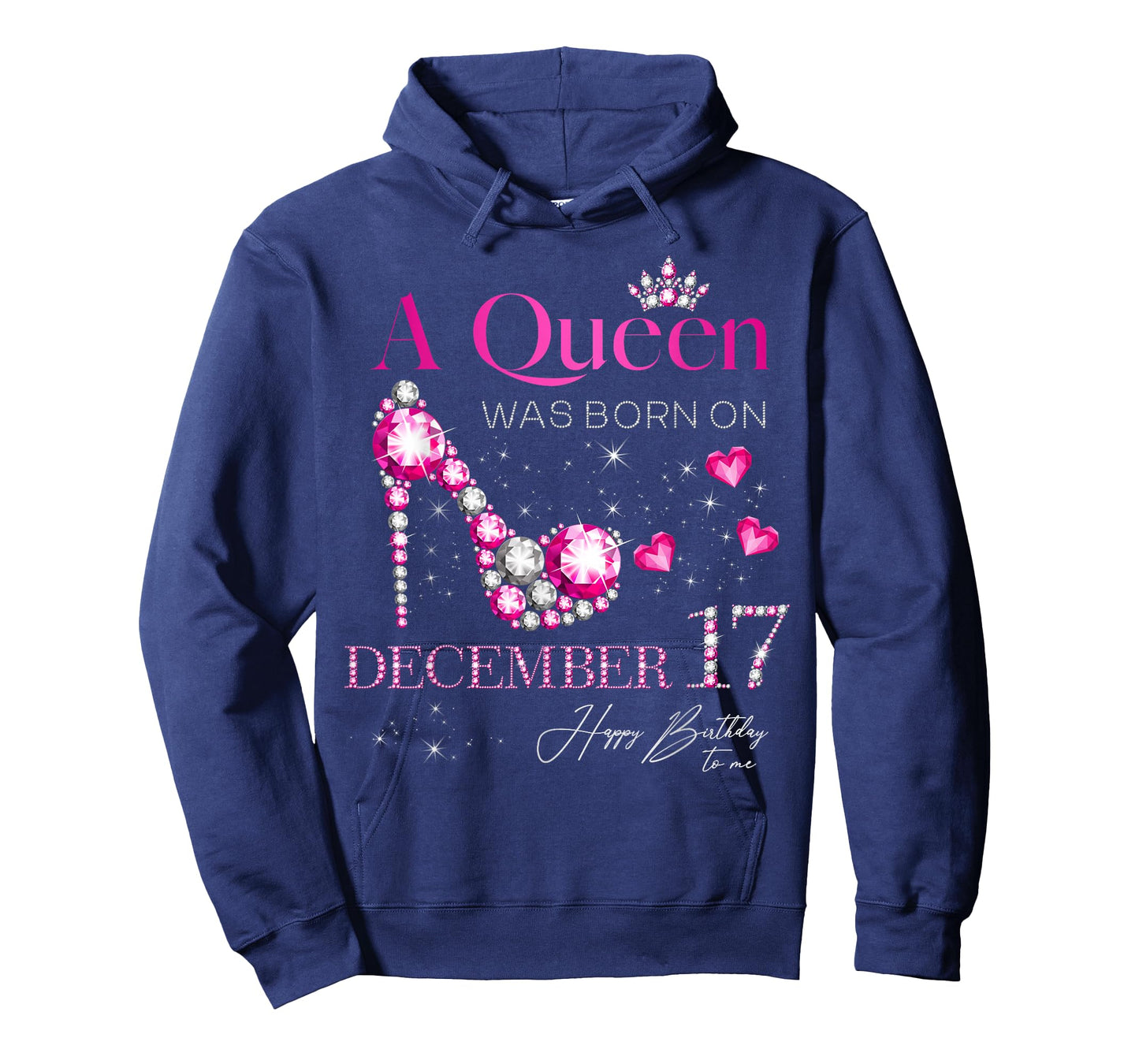 A Queen was Born on December 17, 17th December Birthday T-Shirt