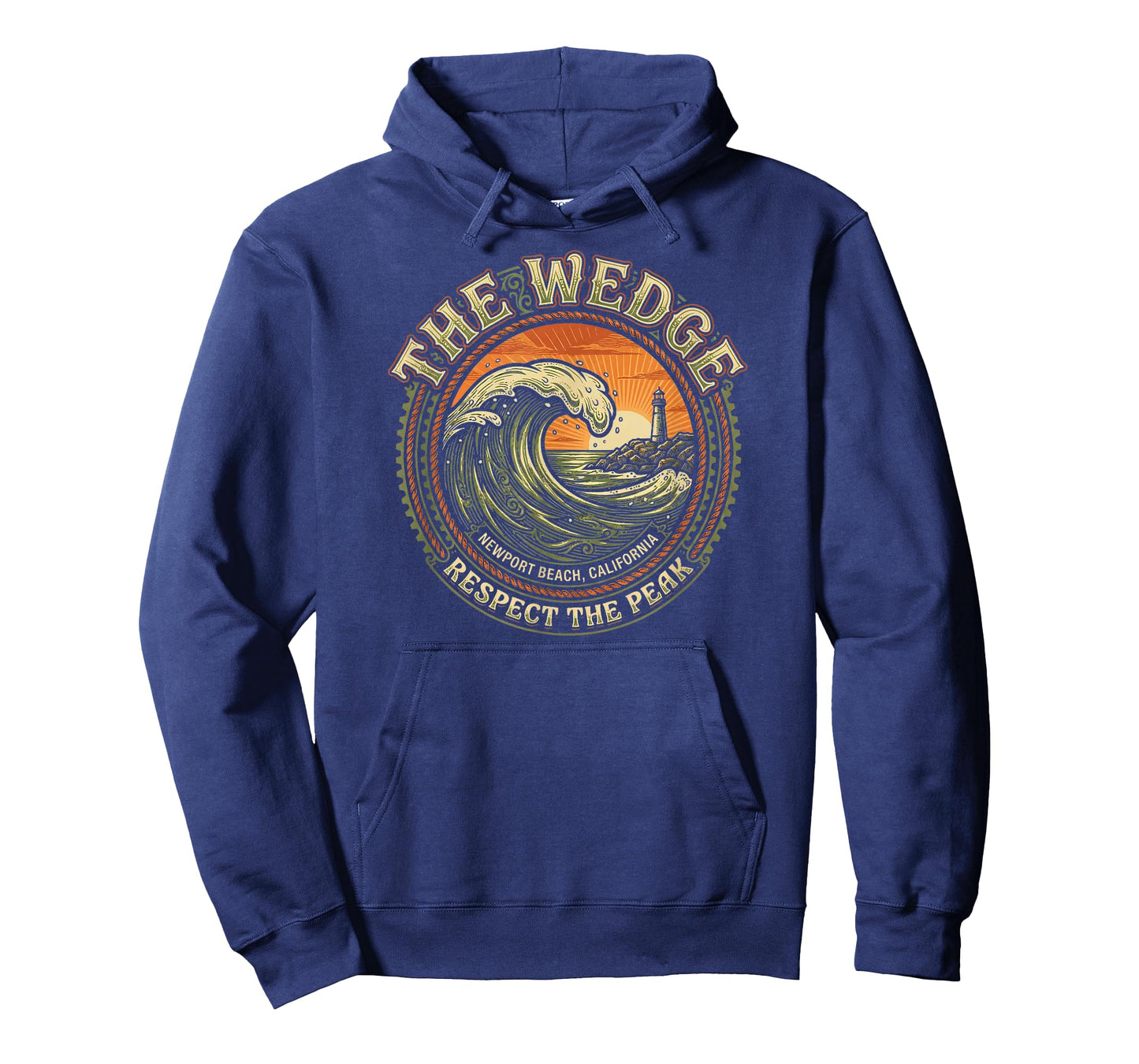 The Wedge Newport Beach Surfing Respect The Peak Wave T-Shirt