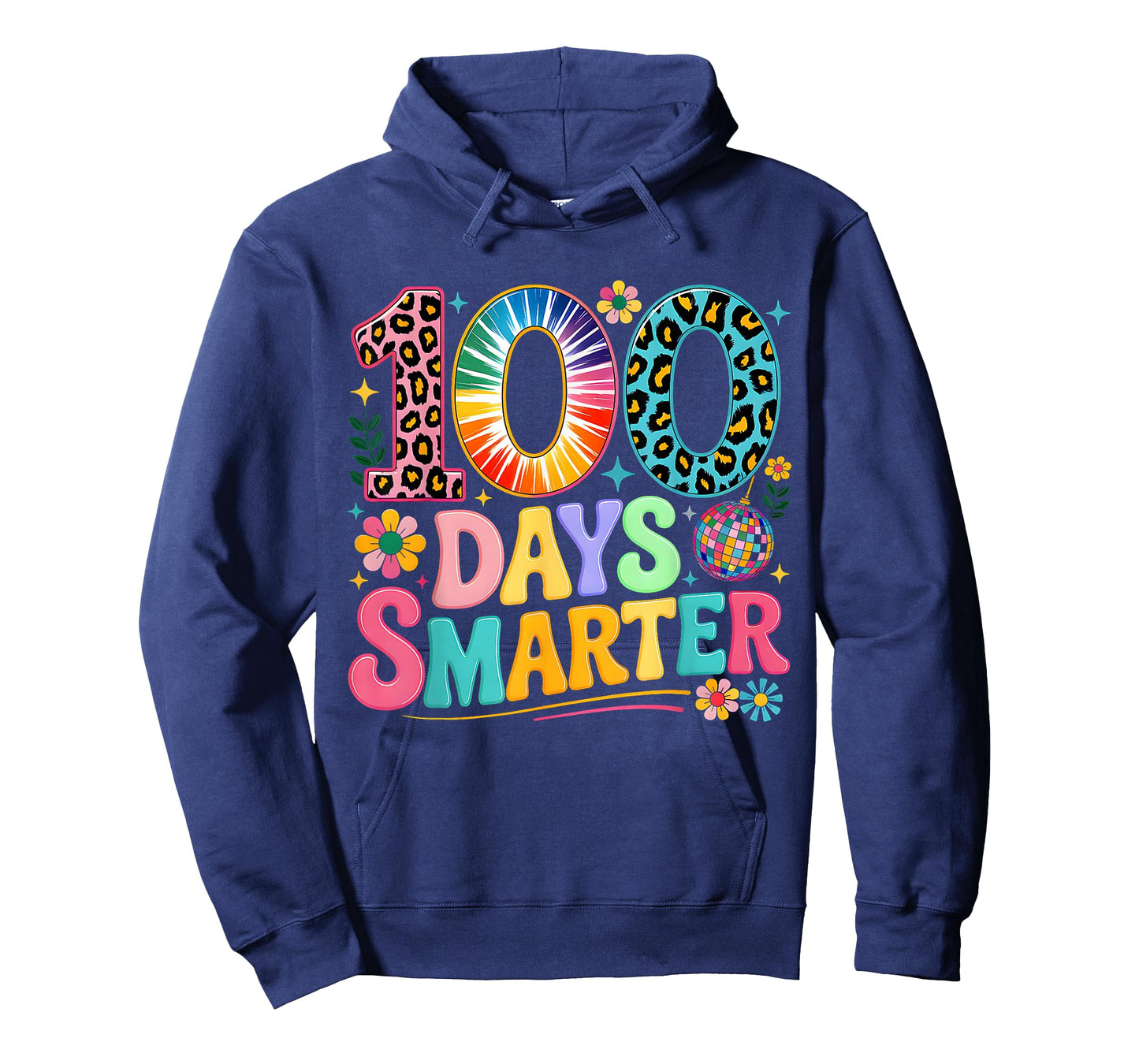 100 Days Smarter Happy 100th Day of School Kids Boys Girls T-Shirt