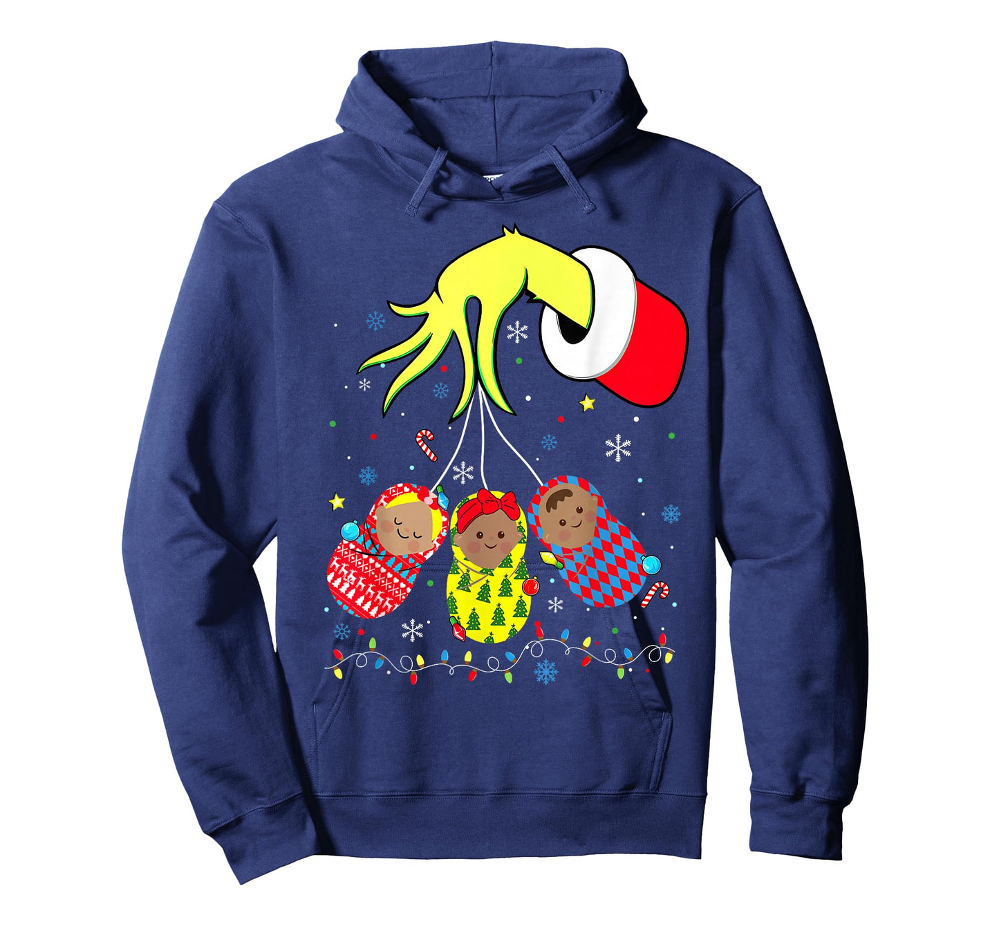 Labor and Delivery Nurse Xmas Lights Merry Christmas Holiday T-Shirt