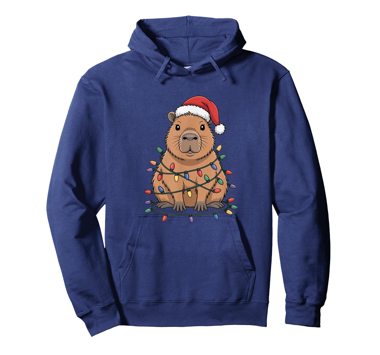 Funny Christmas Capybara Cute Cartoon Desing T-Shirt