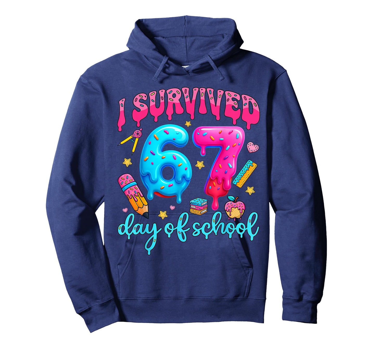 I Survived 67 Days of School Six Seven Meme Teacher Student T-Shirt