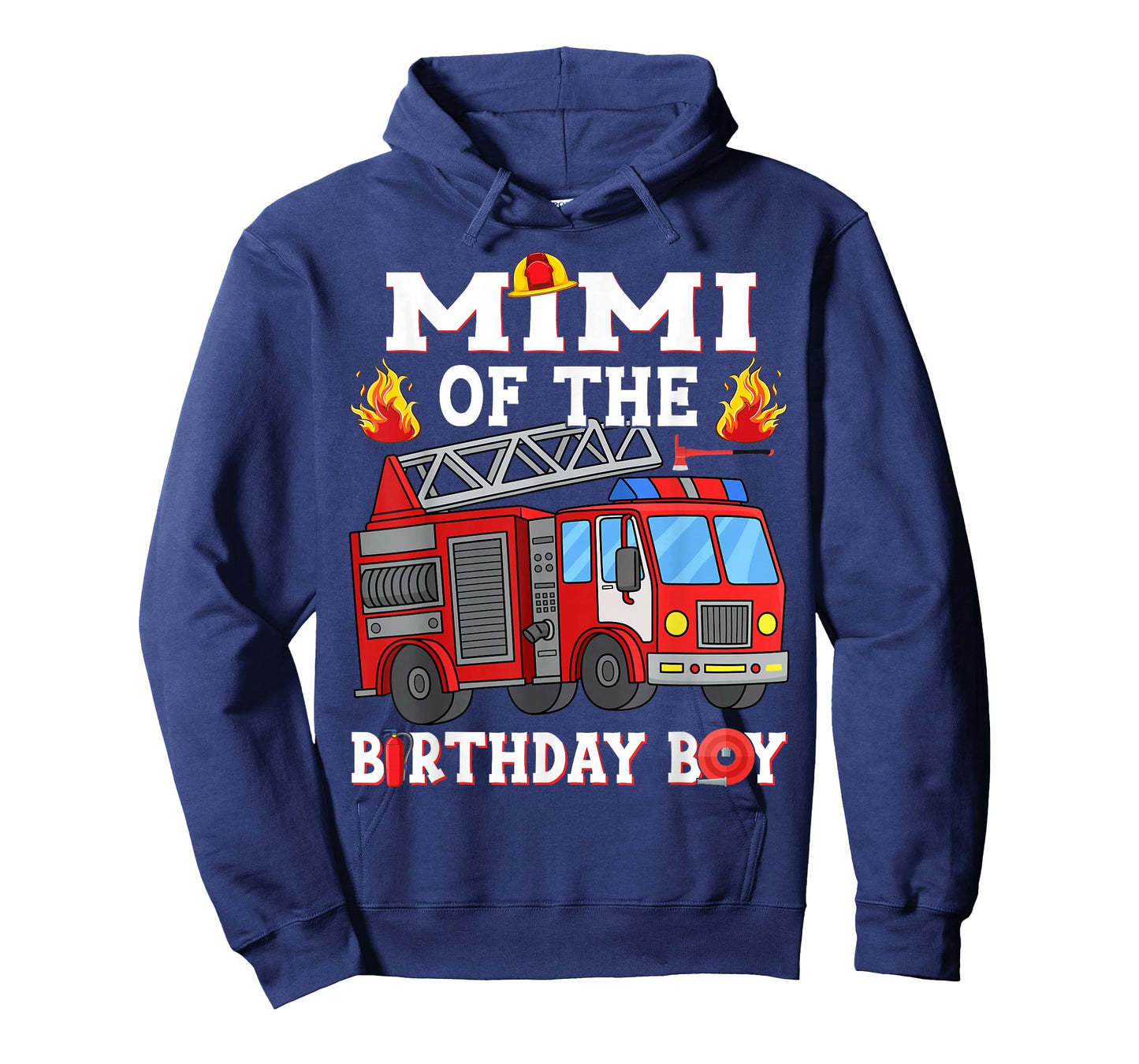 Mimi of The Birthday Boy Fire Truck Firefighter T-Shirt