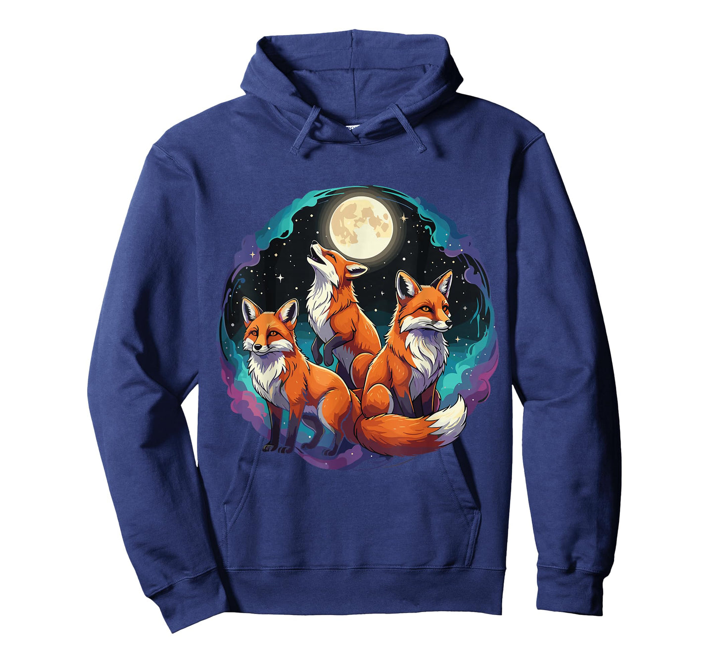 Three Moon Funny Fox Shirt Space Galaxy Foxs Graphic T-Shirt