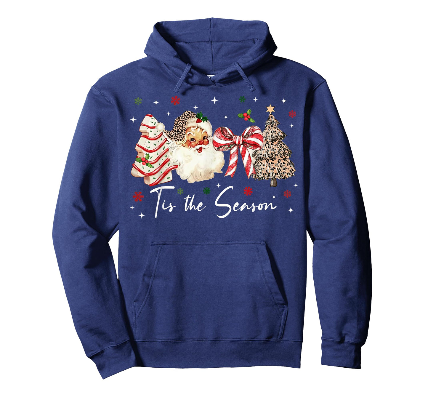 Tis The Season Design Santa Christmas Tree Cakes Debbie T-Shirt