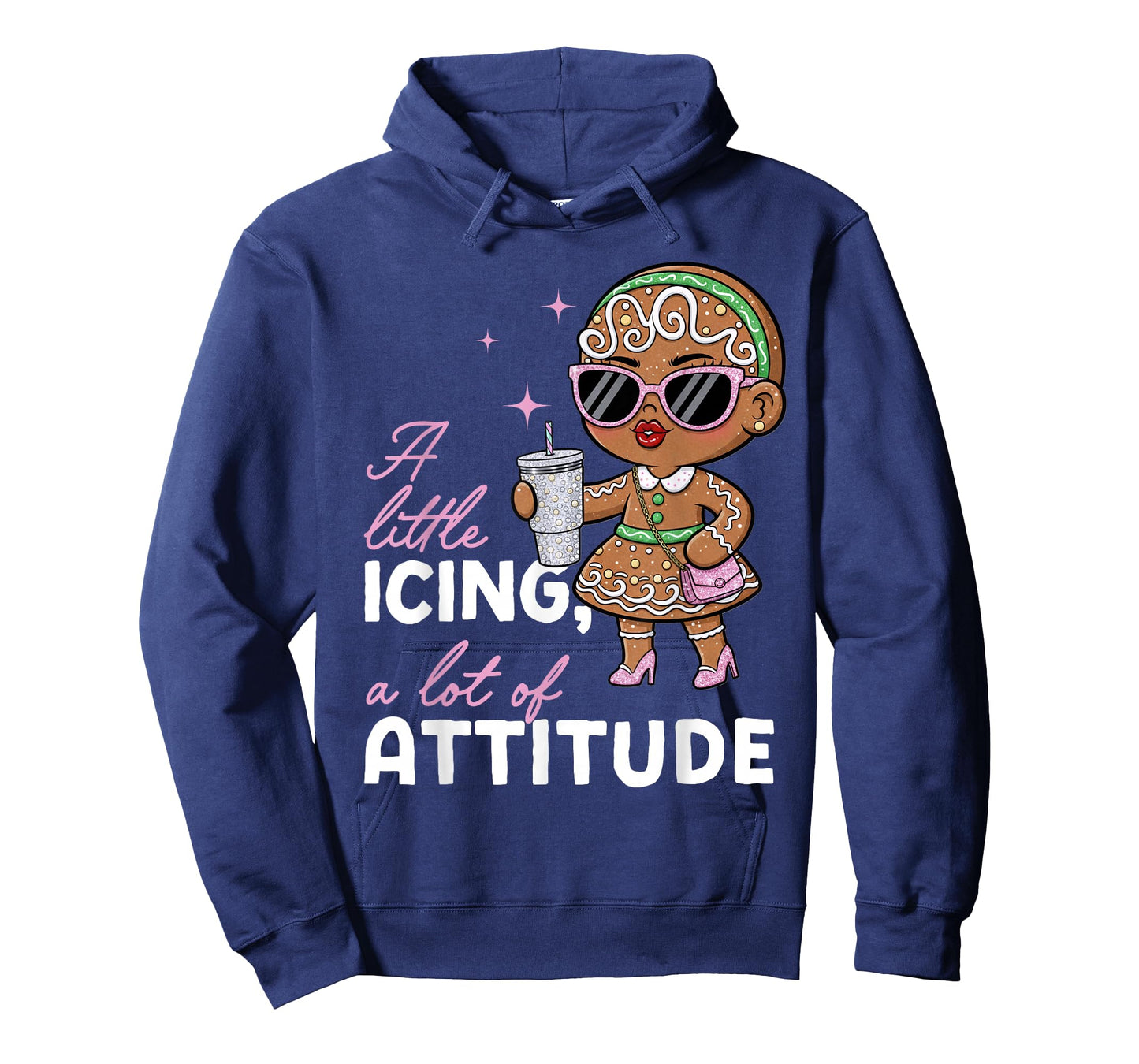 Sassy Gingerbread Girl Bougie Christmas Attitude Funny T-Shirt