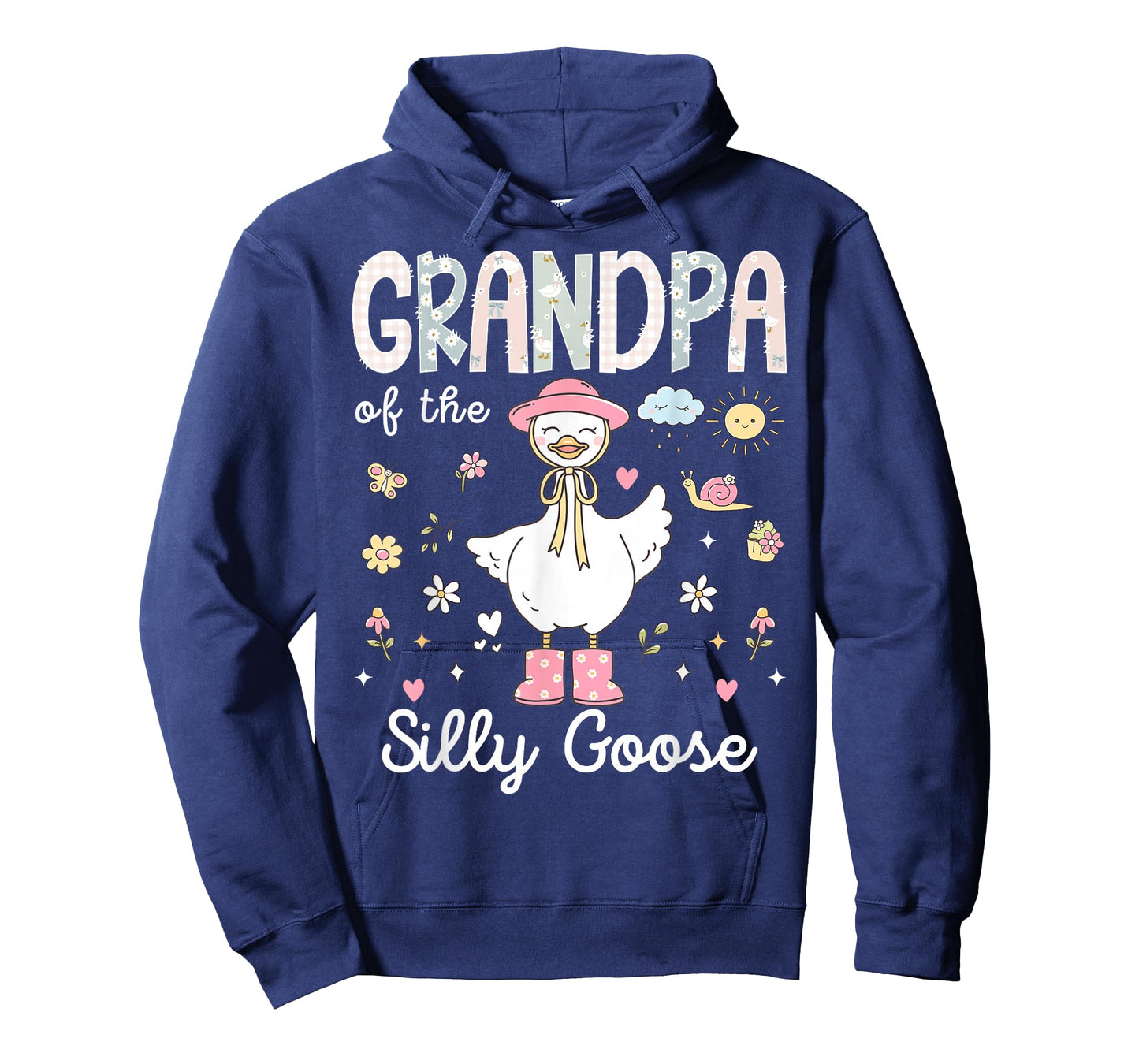 Grandpa of The Silly Goose 1st Birthday Girl Family Matching T-Shirt