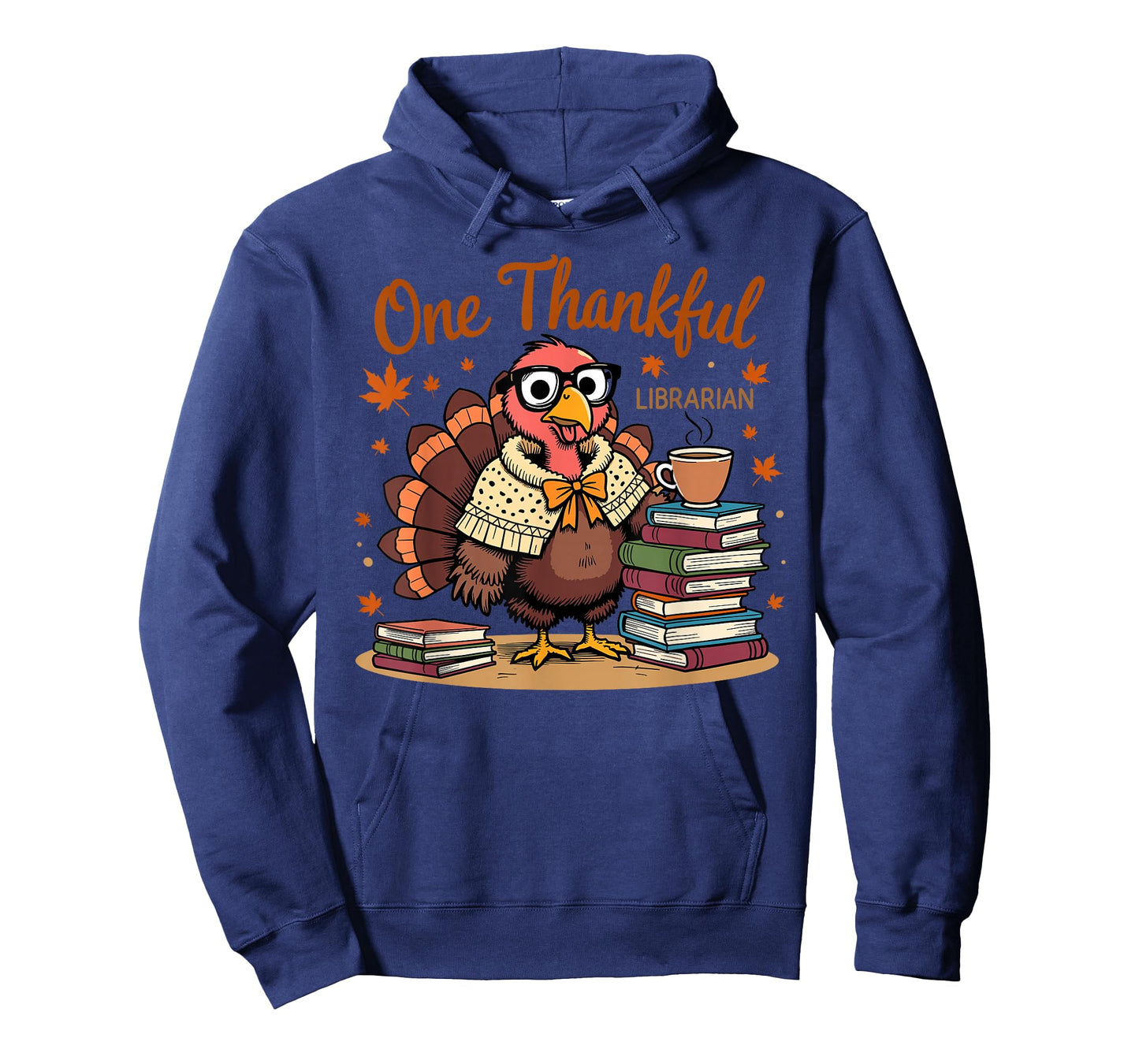 One Thankful Librarian Turkey Thanksgiving T-Shirt