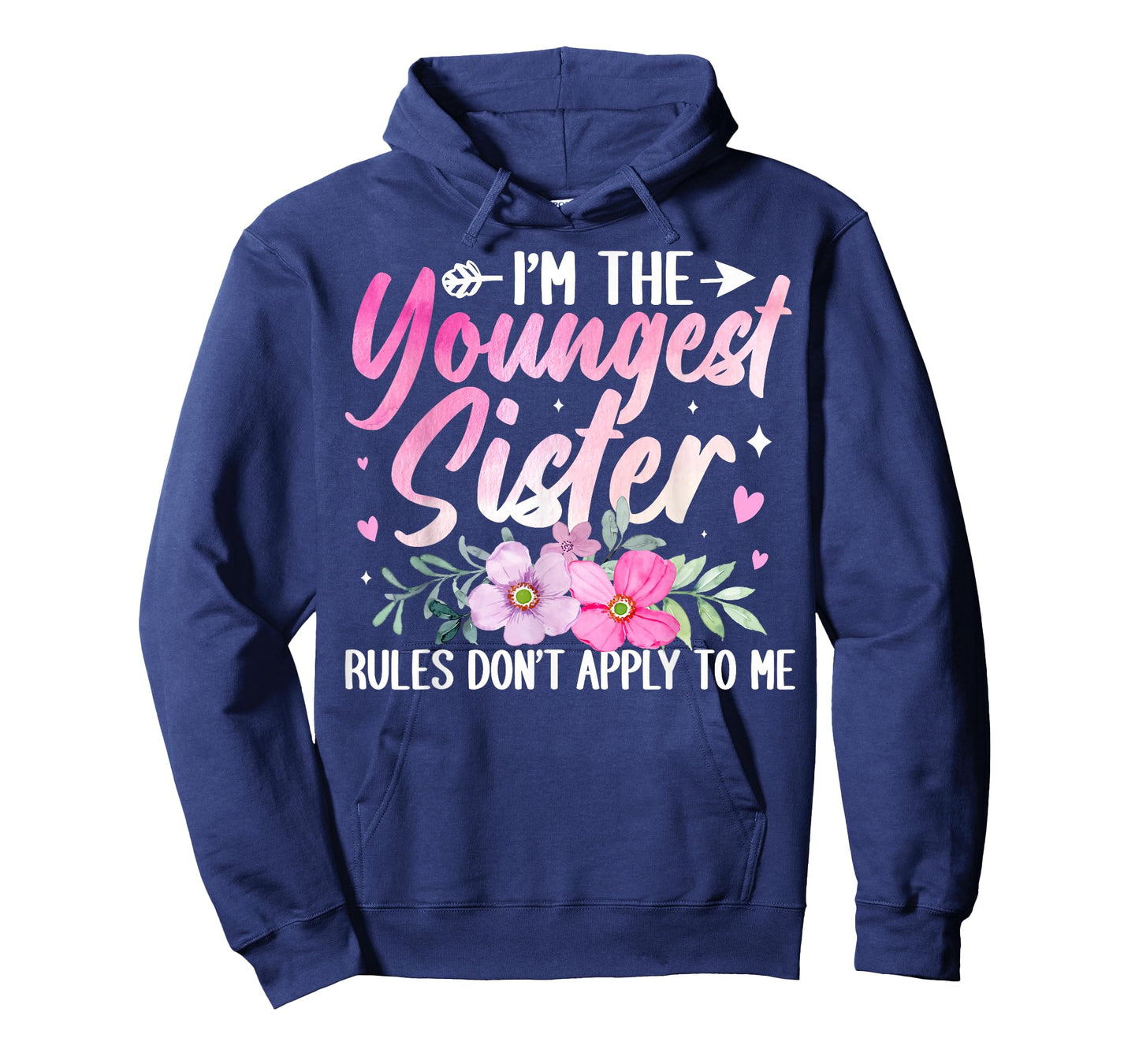 Youngest Sister Tee Rules Don't Apply to Me Funny Sibling T-Shirt