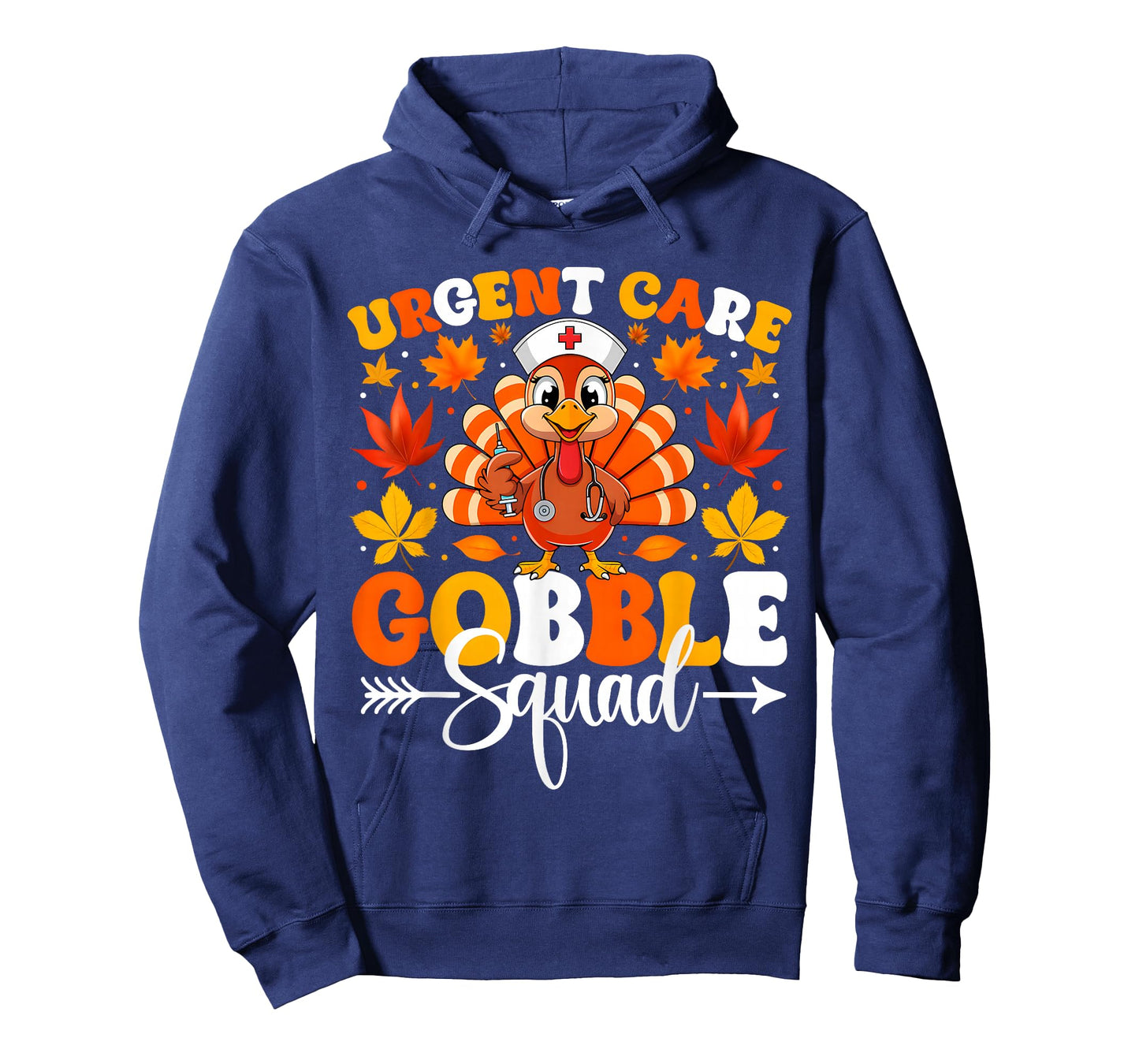 Groovy Urgent Care Nurse Gobble Squad Turkey Thanksgiving T-Shirt