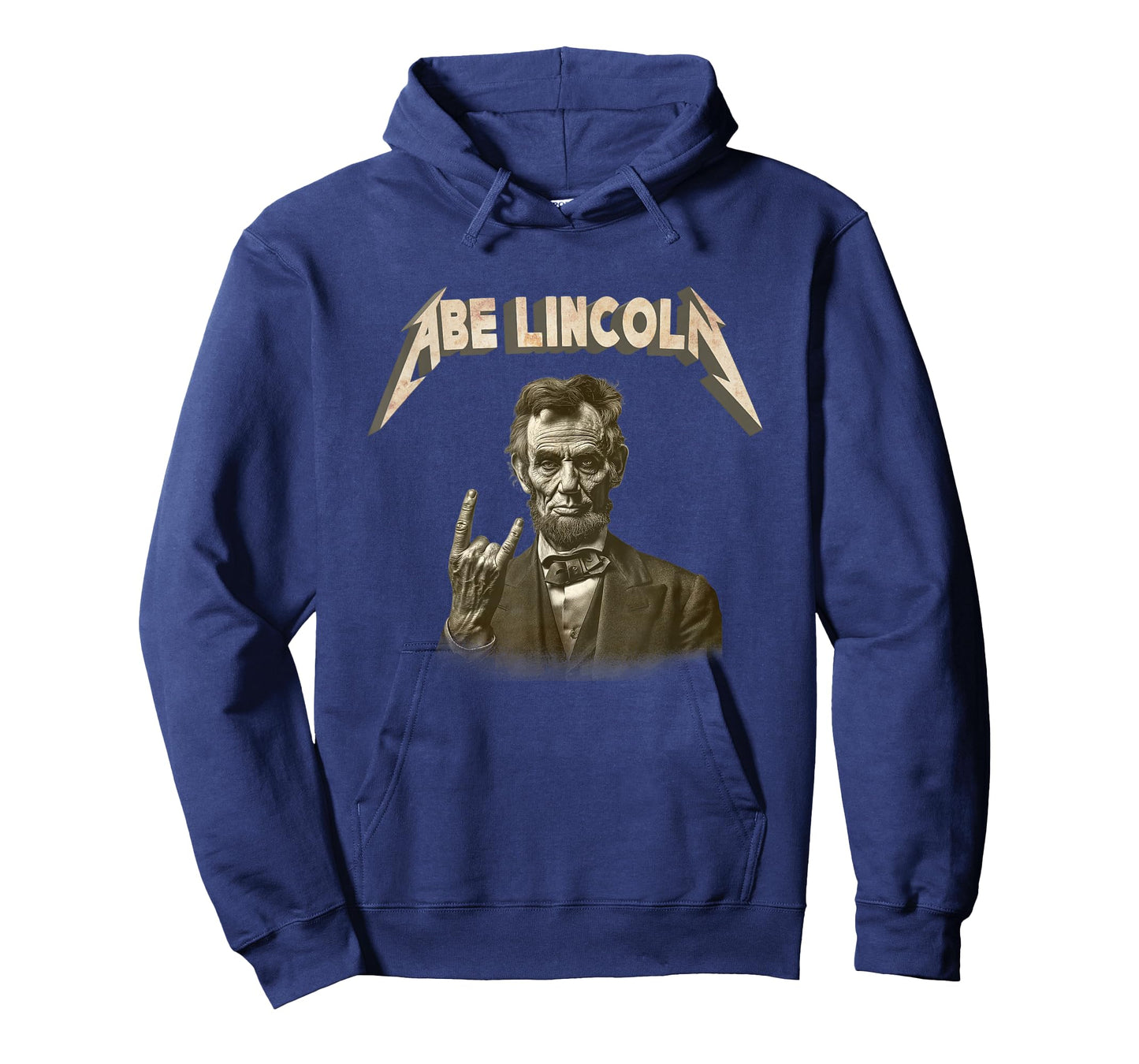 Funny 80s 90s Heavy Metal Music Band Abe Abraham Lincoln T-Shirt