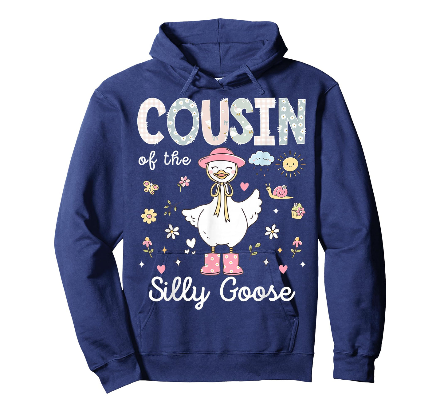 Cousin of The Silly Goose 1st Birthday Girl Family Matching T-Shirt