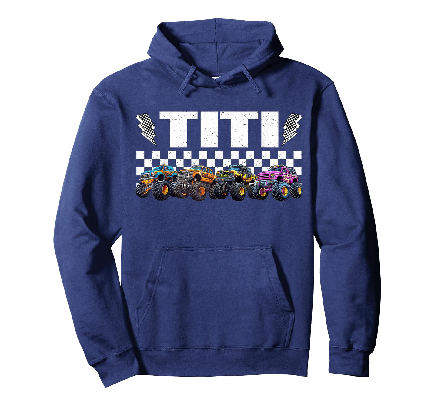 Titi Retro Monster Truck Family Crew Birthday Matching T-Shirt