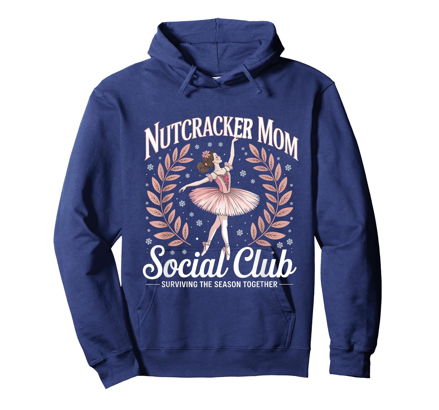 Nutcracker Mom Social Club Ballet Holiday Design T-Shirt