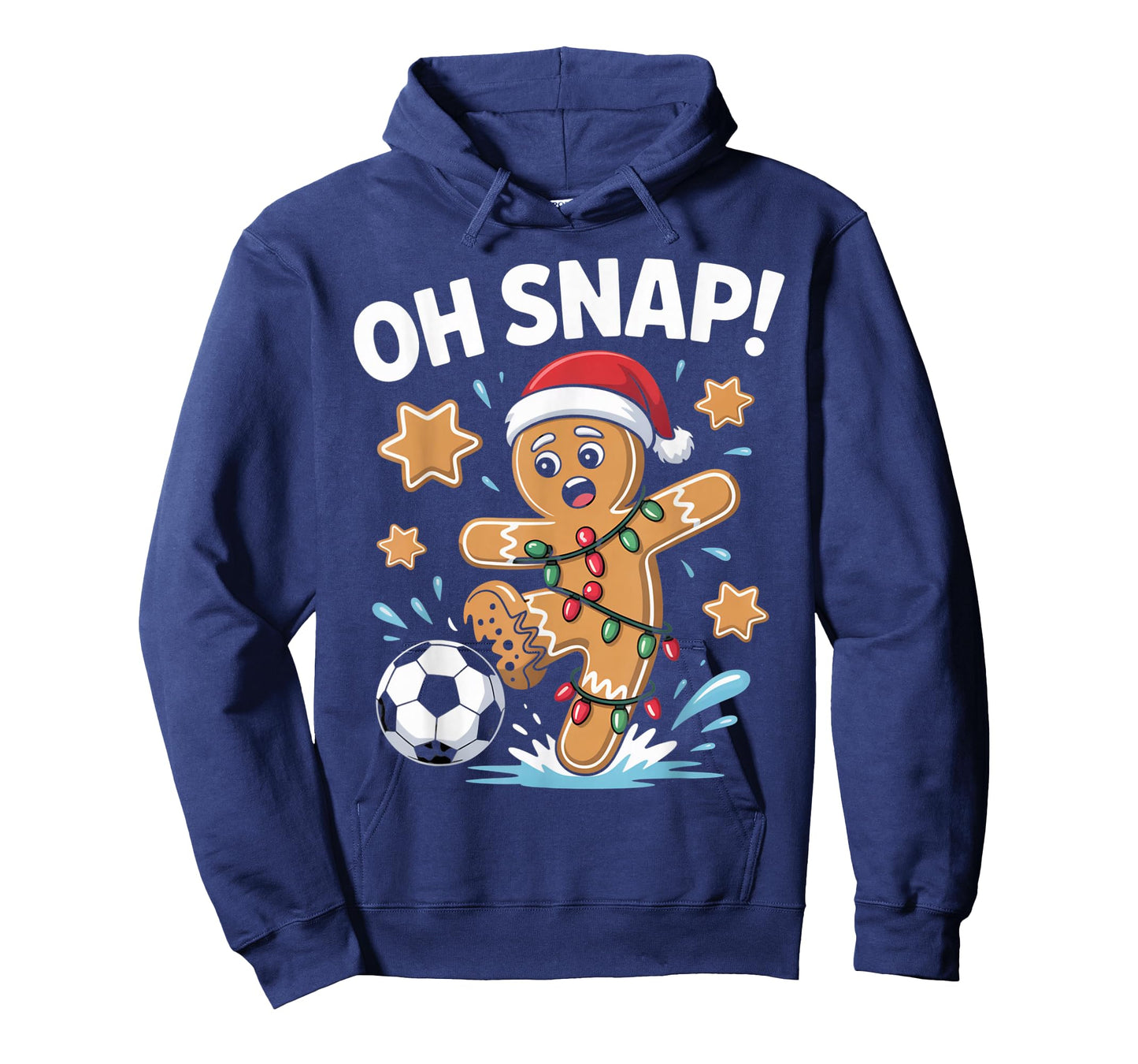 Oh Snap Gingerbread Man Christmas Soccer Pajamas & PJs Xmas T-Shirt