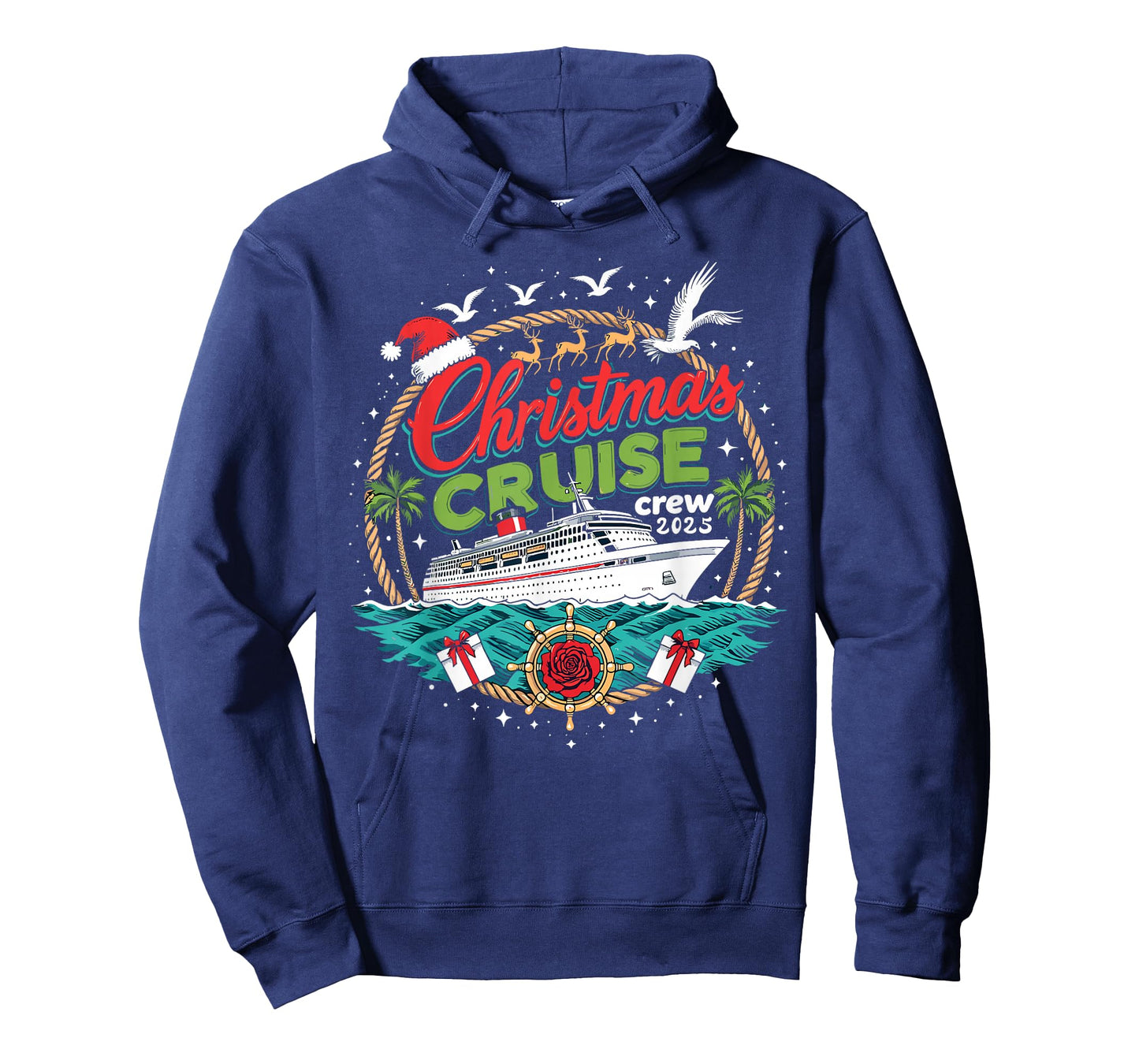 Christmas Cruise Crew 2025 Family Pajamas Holiday Vacation T-Shirt