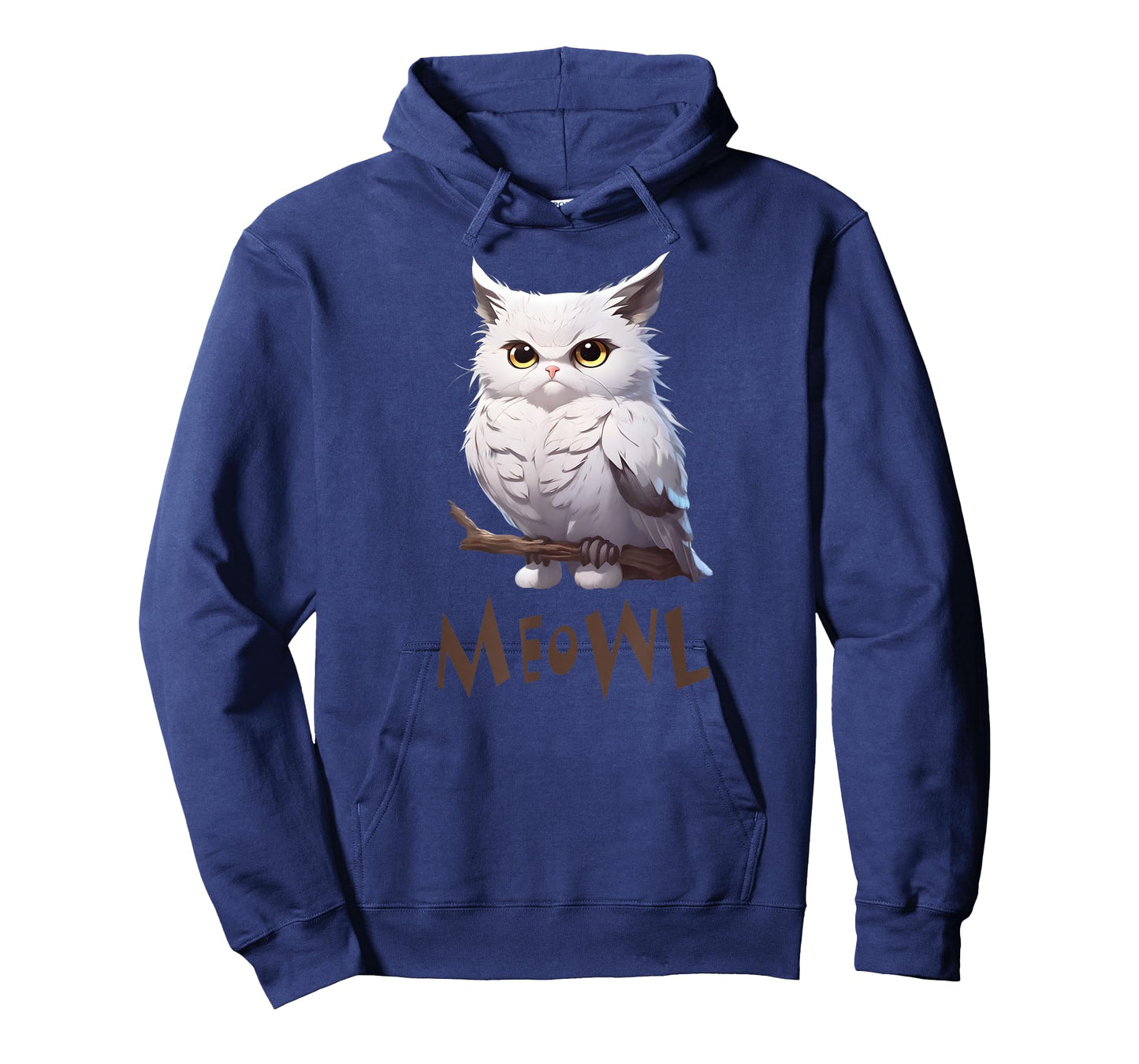 Meowl - Funny Meow Cat Owl Brainrot Meme Teen Kids Gaming T-Shirt