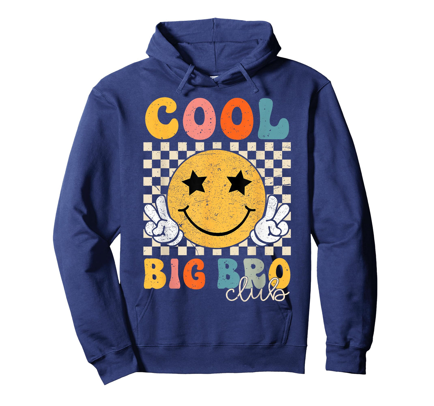 Groovy Cool Big Bro Club Retro Brother Matching Family T-Shirt