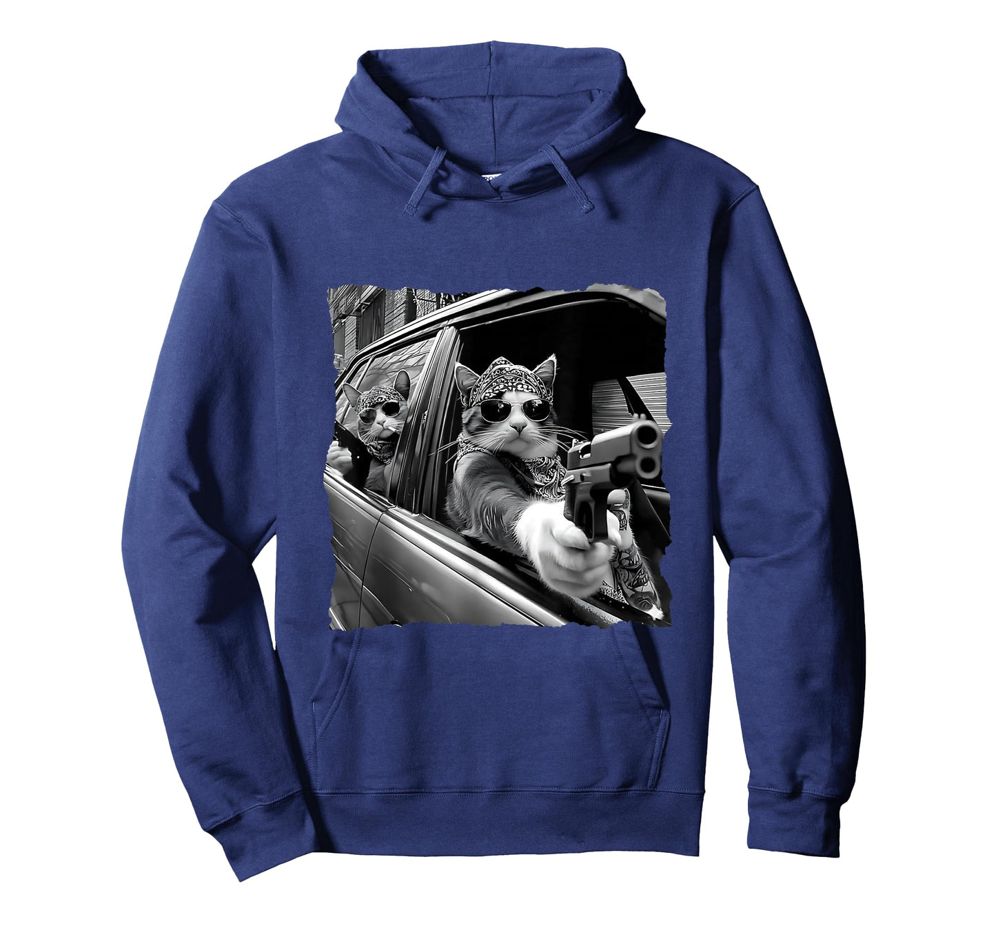 Funny Kittens Selfie Hilarious Gangster Cats Funny Selfie T-Shirt