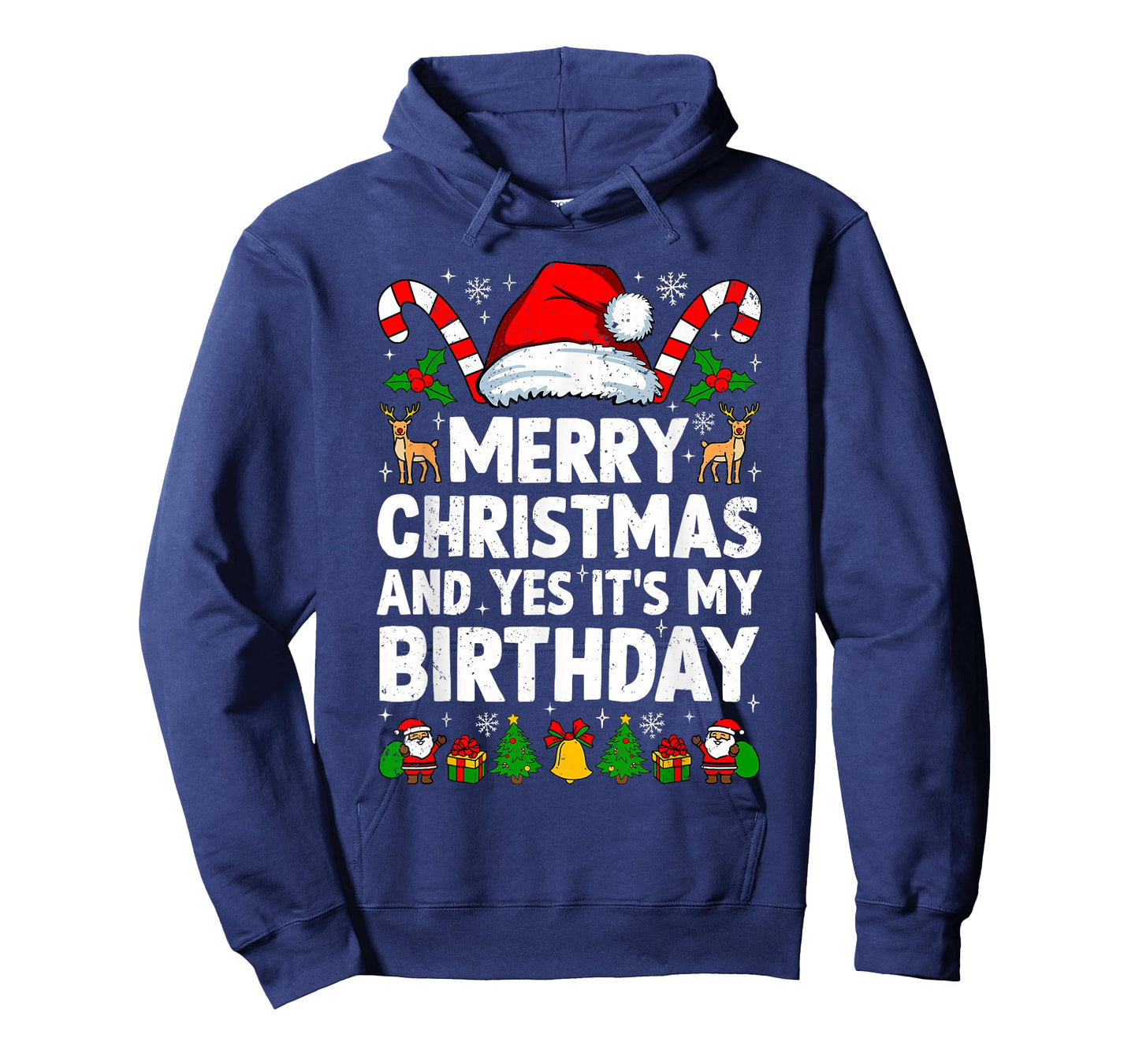 Merry Christmas & Yes It's My Birthday Xmas Bday Pajamas T-Shirt
