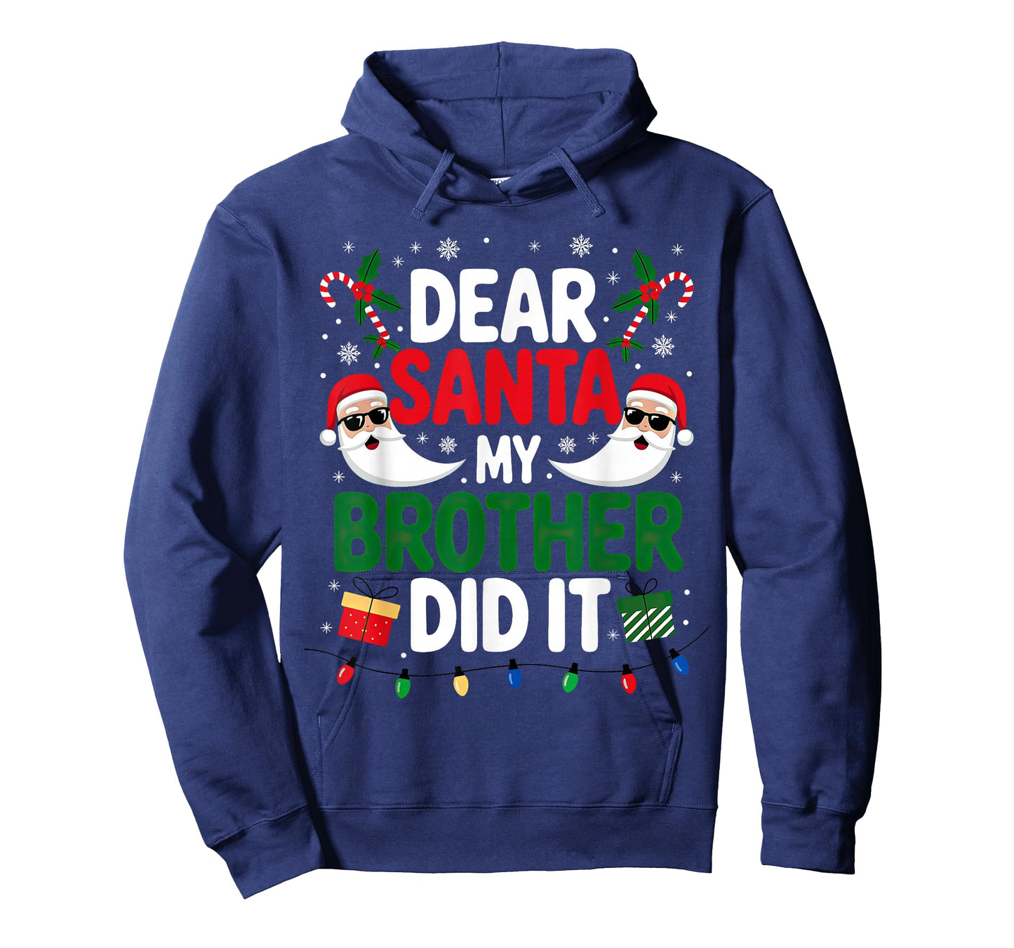 Dear Santa My Brother Did It Christmas T-Shirt