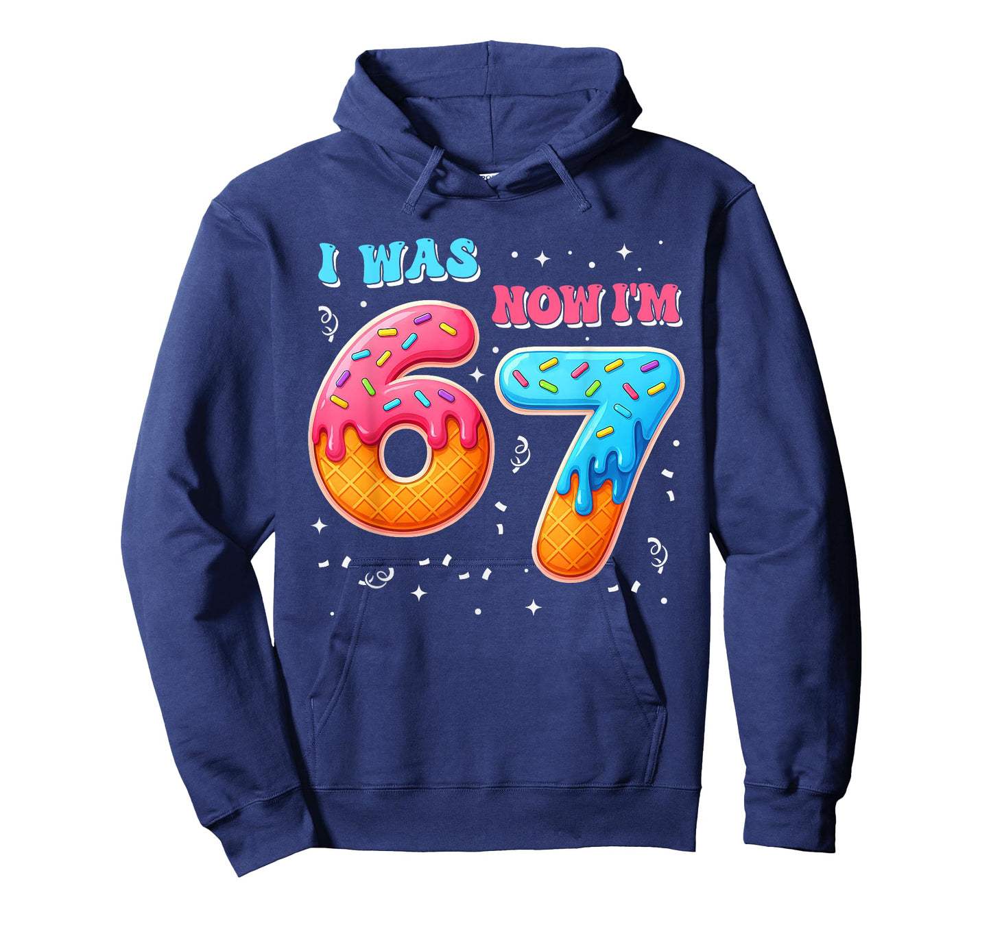 I was 6 Now I'm 7 Year Old Birthday 67 Six Seven Bday Kids T-Shirt
