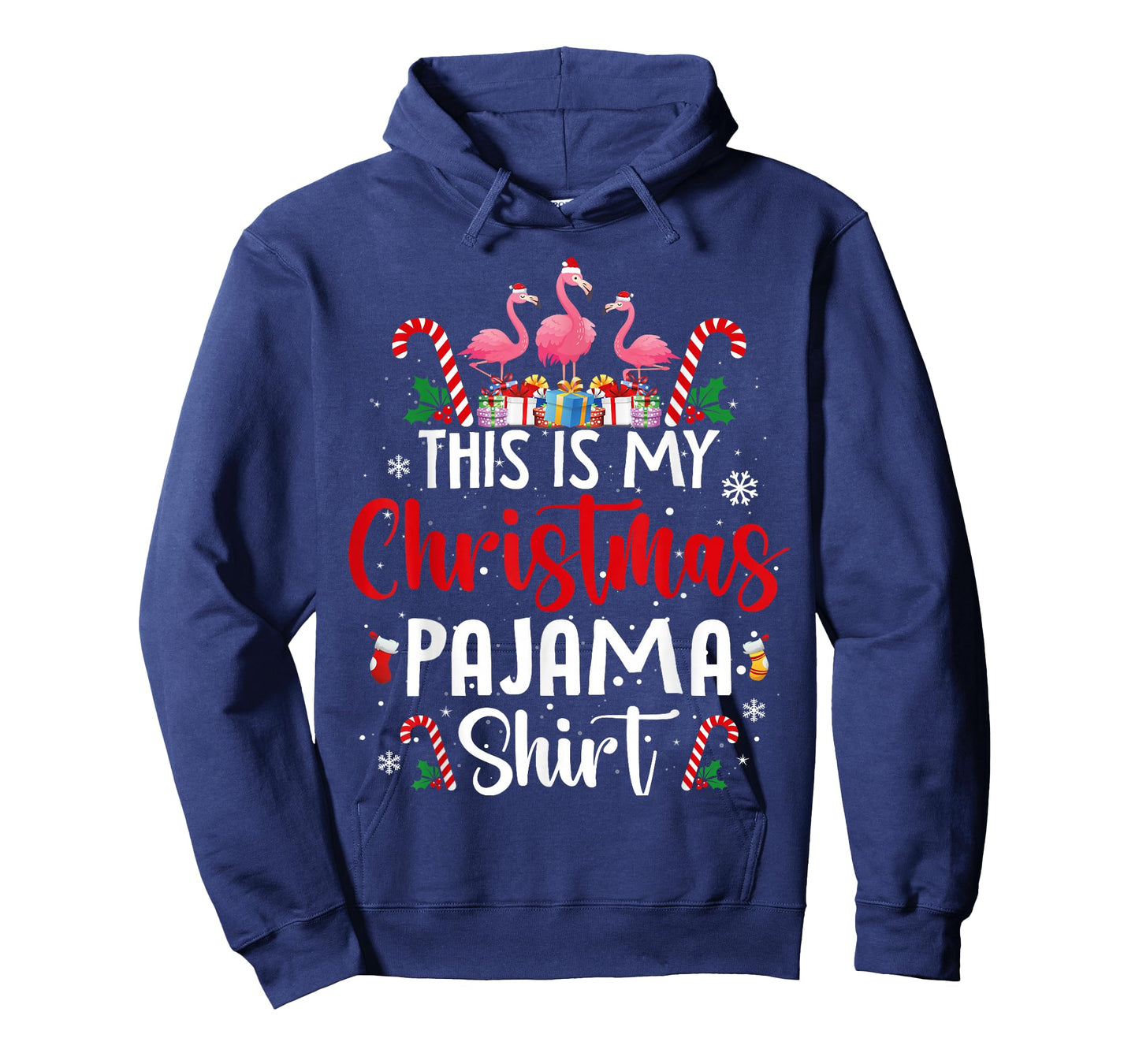 This is My Christmas Pajama Flamingos Holiday Fun T-Shirt