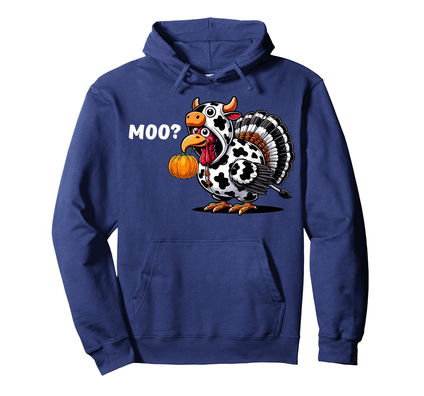 Moo Turkey Cow Costume Fall Thanksgiving Men Women T-Shirt