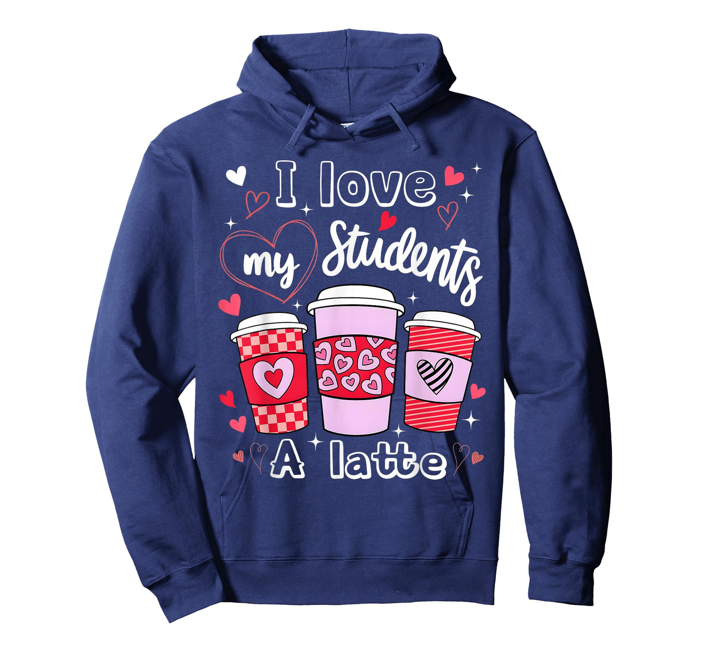 Valentine Teacher I Love My Class A Latte Coffee Lover T-Shirt